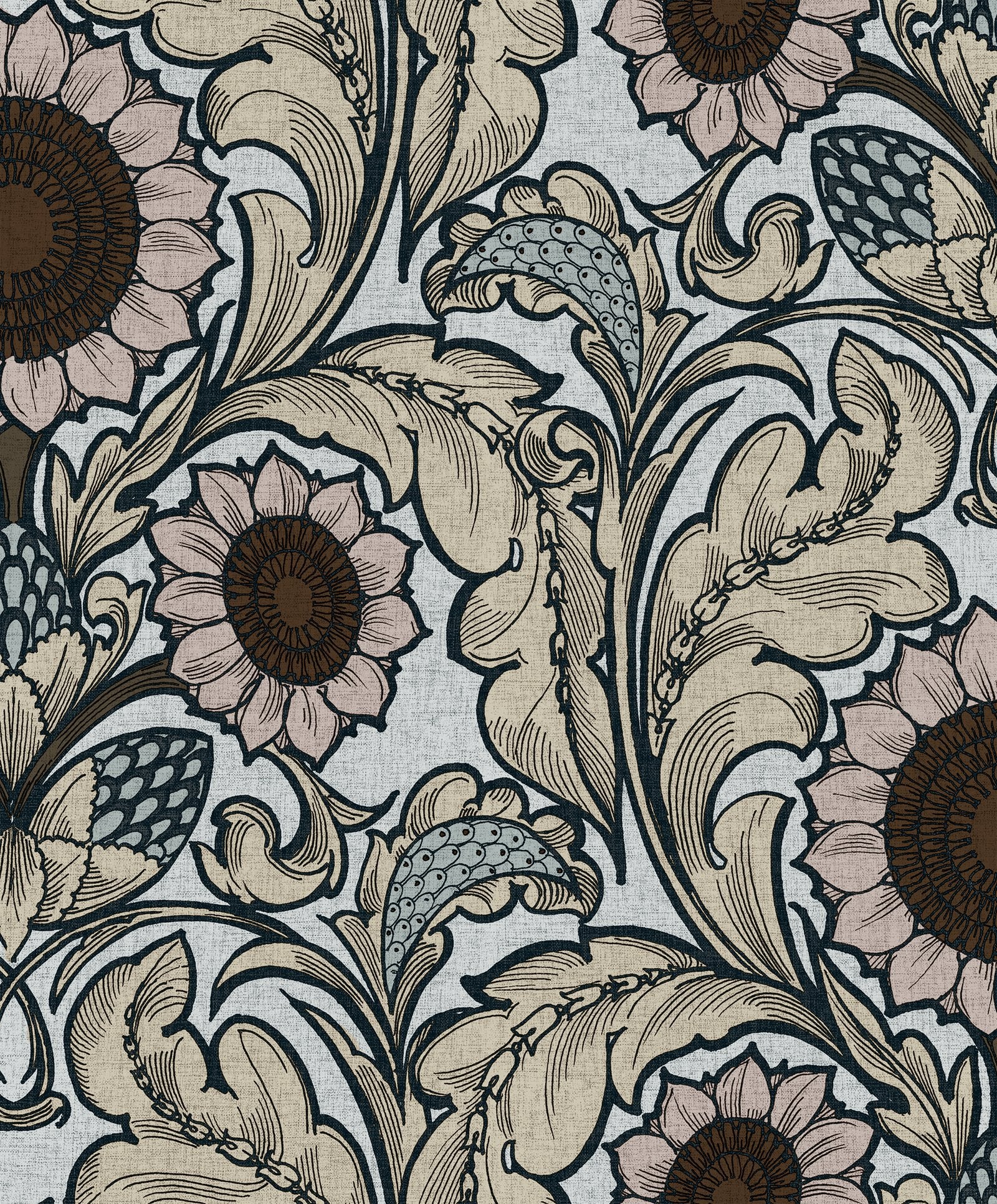 Sunnyside Up wallpaper in pink color - pattern number LB25148 - by Galerie in the Off The Wall collection