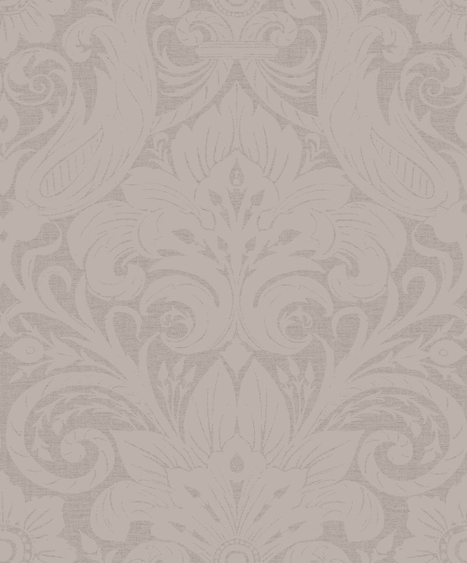 Damask Sauvage wallpaper in beige color - pattern number LB25171 - by Galerie in the Off The Wall collection