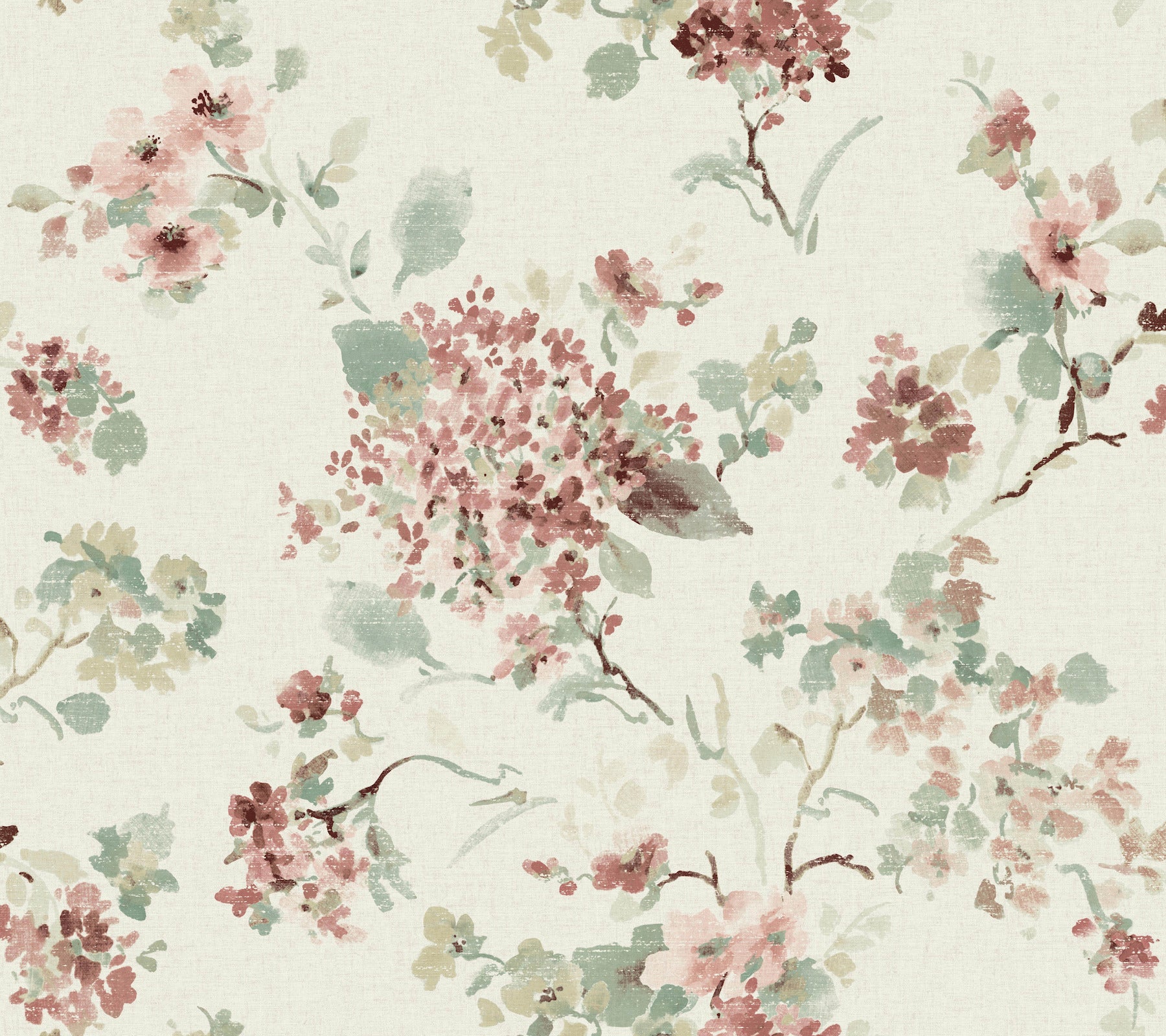 Veiled Garden wallpaper in rose color - pattern number LL3230 - by Antonina Vella in the Layered Luxe collection