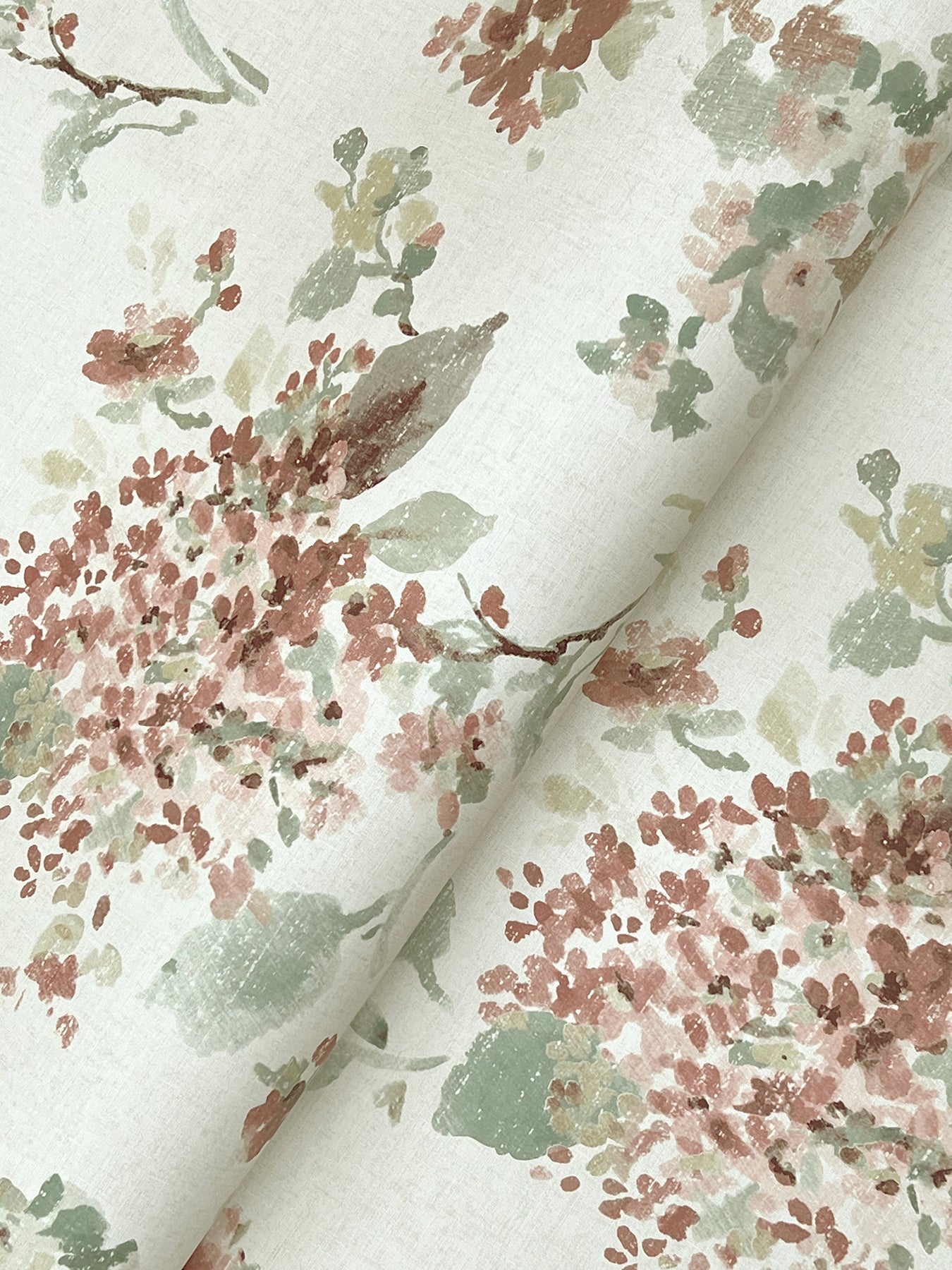 Veiled Garden wallpaper in rose color - pattern number LL3230 - by Antonina Vella in the Layered Luxe collection