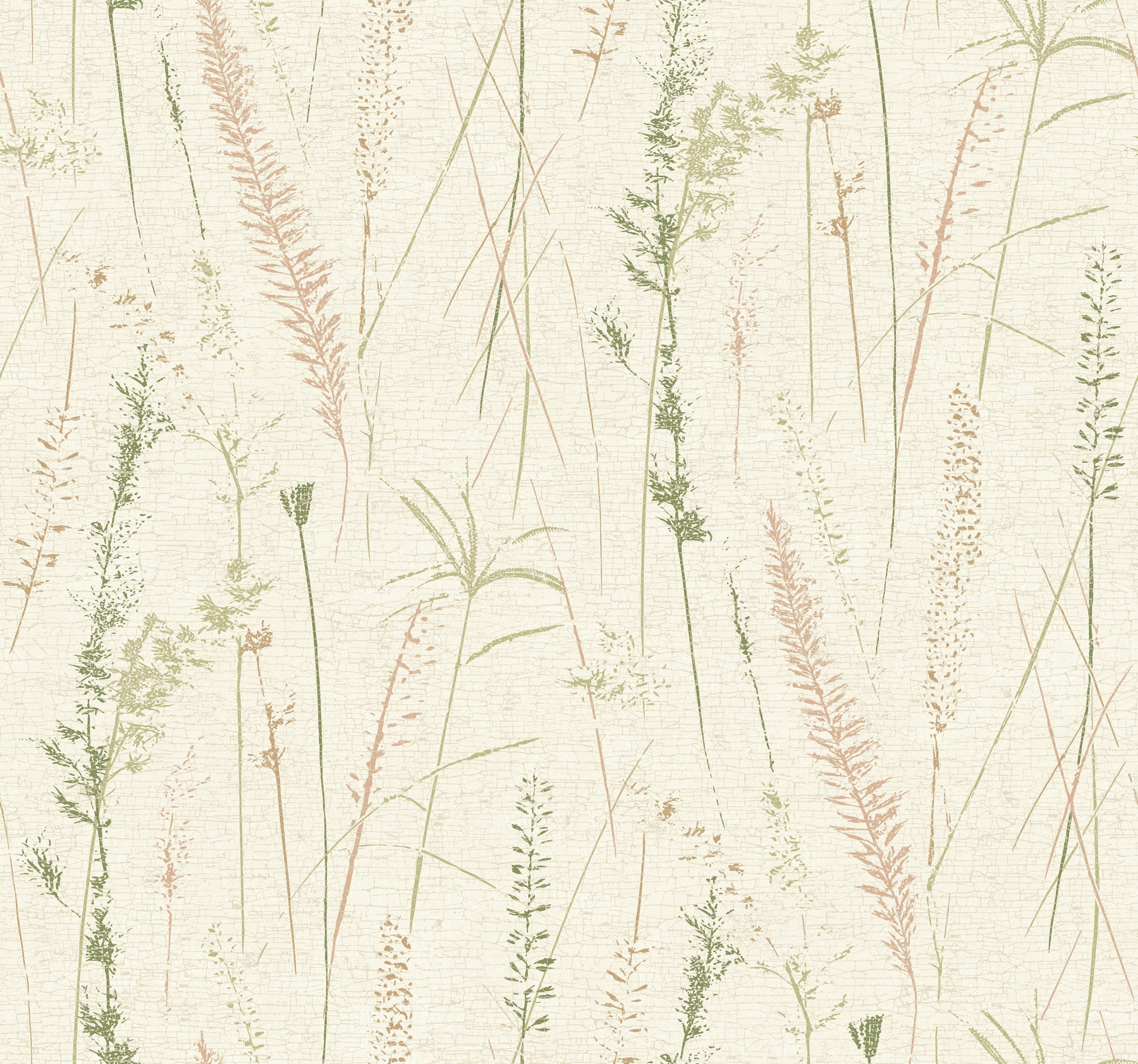 Meadow Splendor wallpaper in salmon color - pattern number LL3238 - by Antonina Vella in the Layered Luxe collection