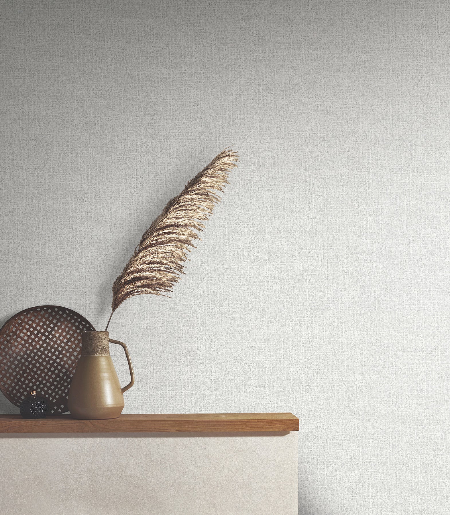 Highland Tweed wallpaper in light grey color - pattern number MA34912 - by Antonina Vella in the Opulent Accents collection