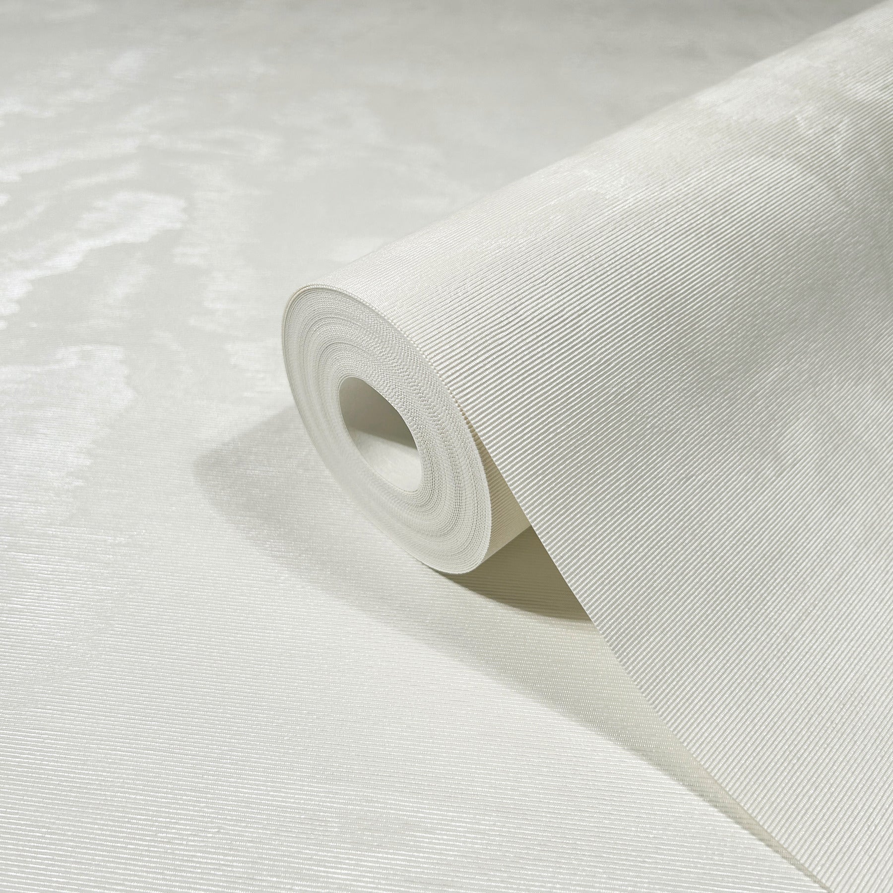 Shimmering Moire wallpaper in white color - pattern number MA34921 - by Antonina Vella in the Opulent Accents collection
