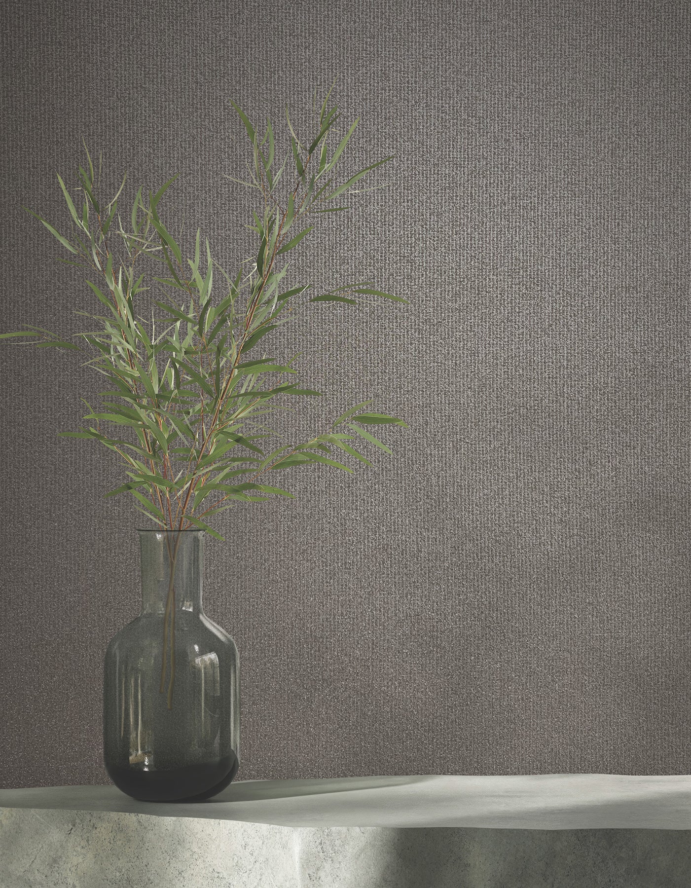 Glistening Quartz wallpaper in pewter color - pattern number MA34943 - by Antonina Vella in the Opulent Accents collection