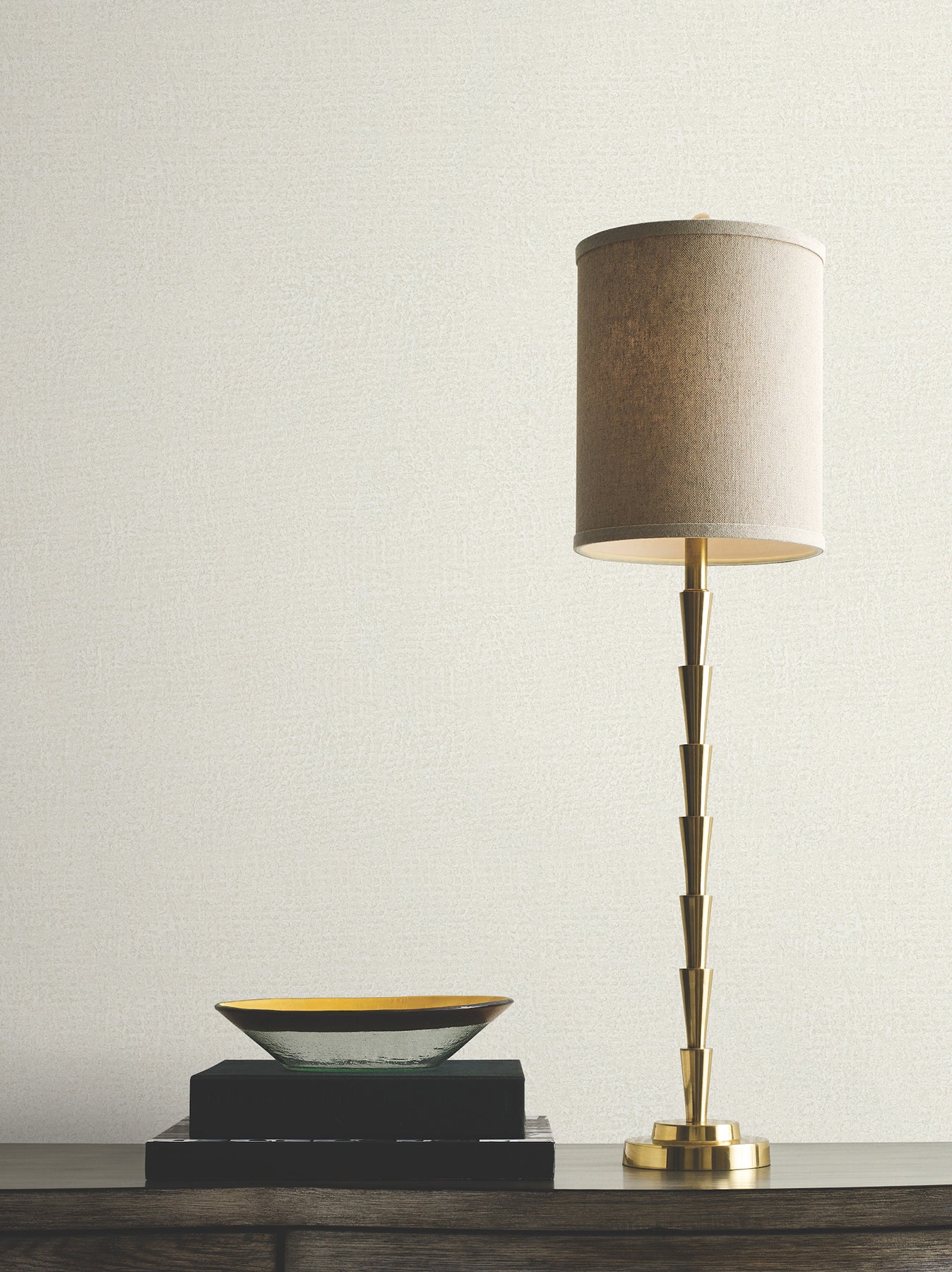 Garden Stone wallpaper in eggshell color - pattern number MA35515 - by Antonina Vella in the Opulent Accents collection