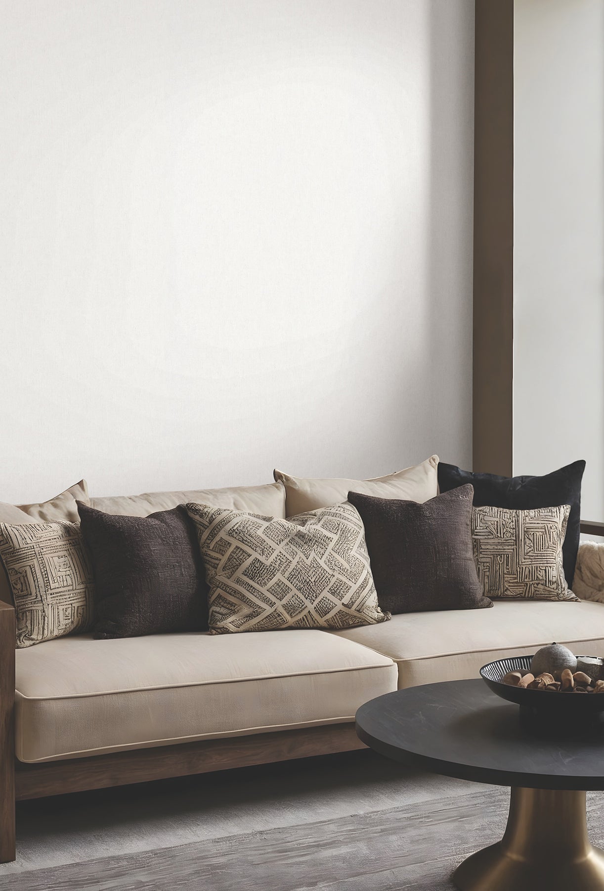 Dustan wallpaper in white color - pattern number MA35524 - by Antonina Vella in the Opulent Accents collection
