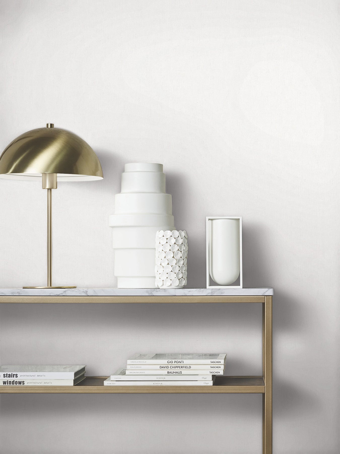 Dustan wallpaper in white color - pattern number MA35524 - by Antonina Vella in the Opulent Accents collection