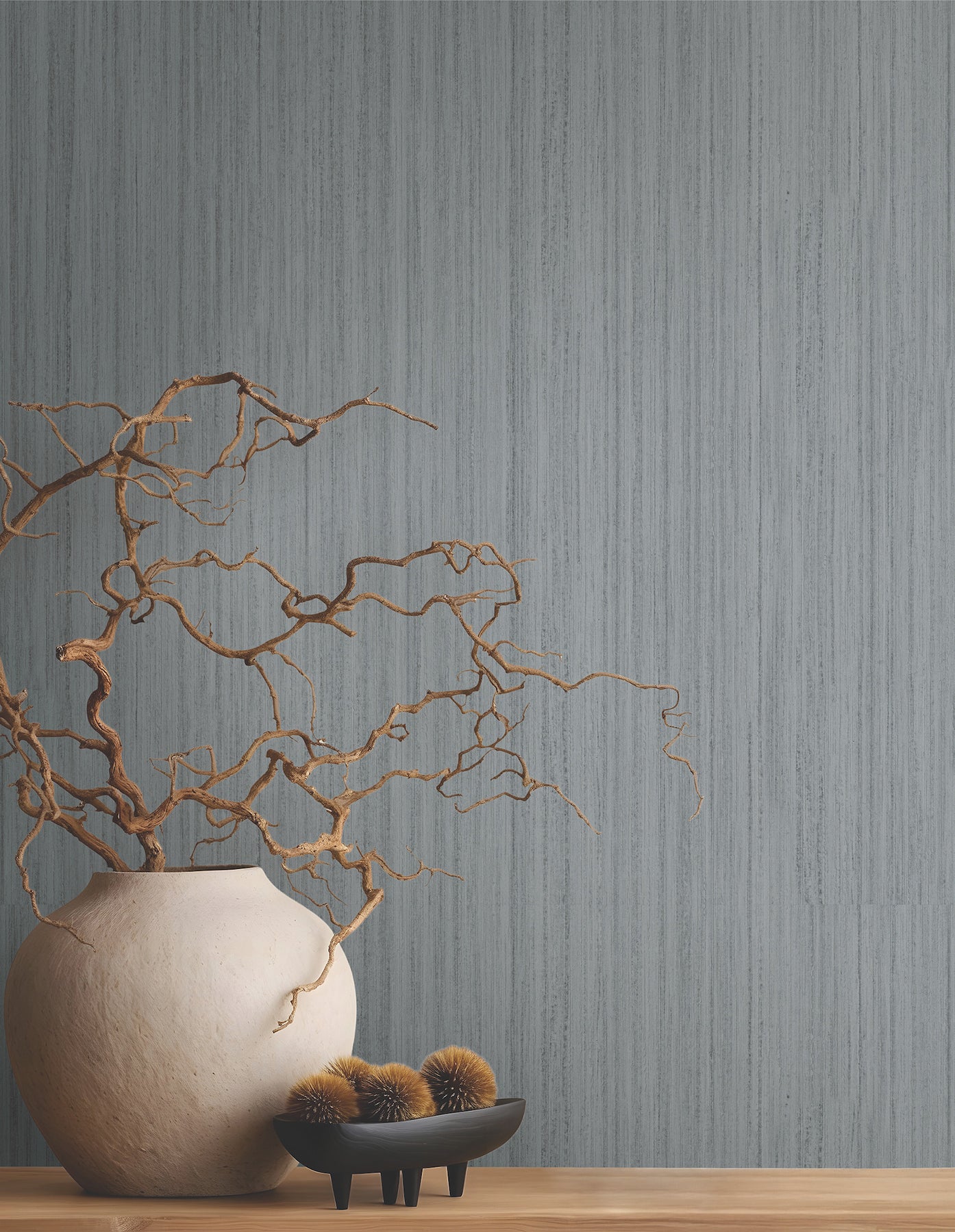 Indra wallpaper in grey color - pattern number MA35839 - by Antonina Vella in the Opulent Accents collection
