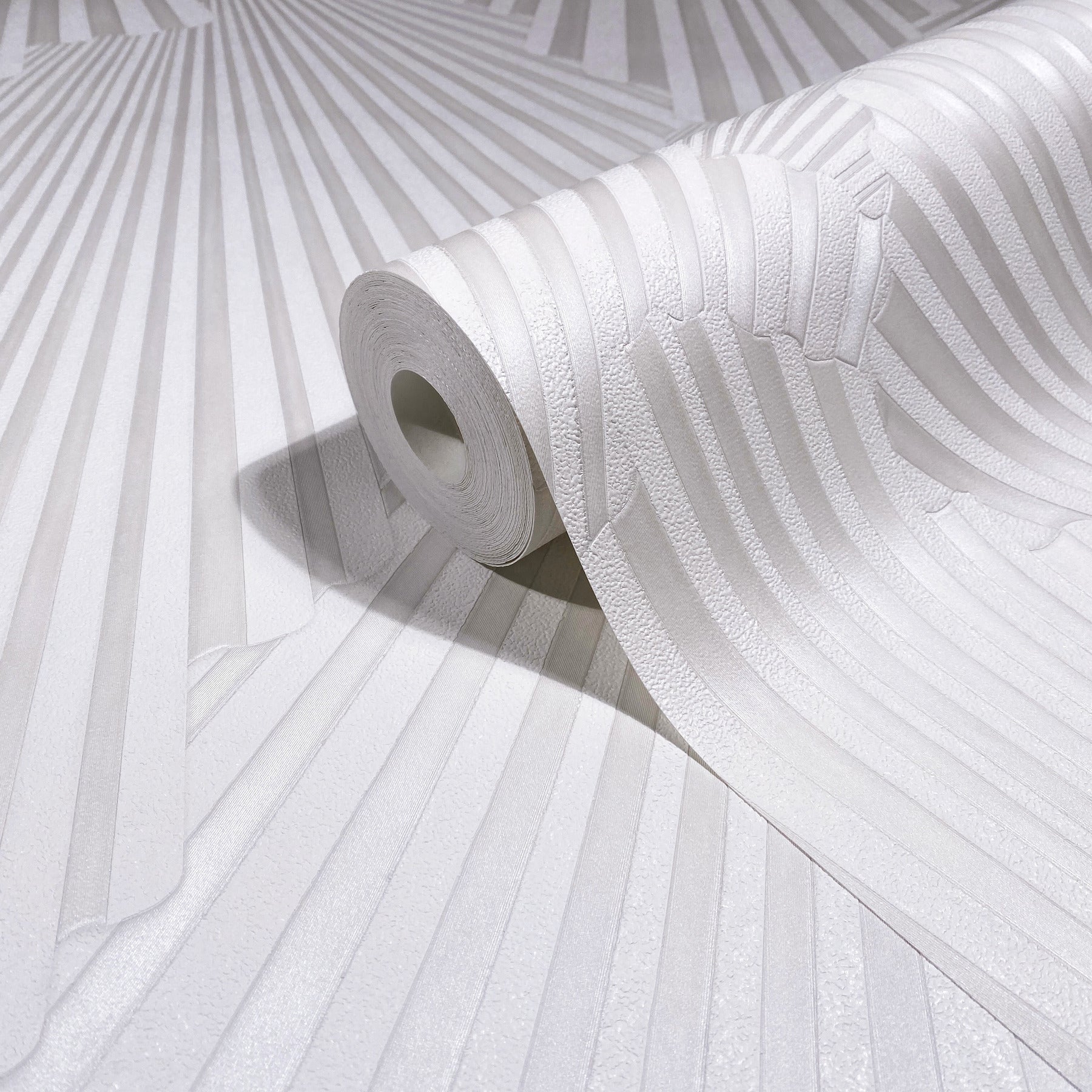 Lumiere wallpaper in white color - pattern number MA35845 - by Antonina Vella in the Opulent Accents collection
