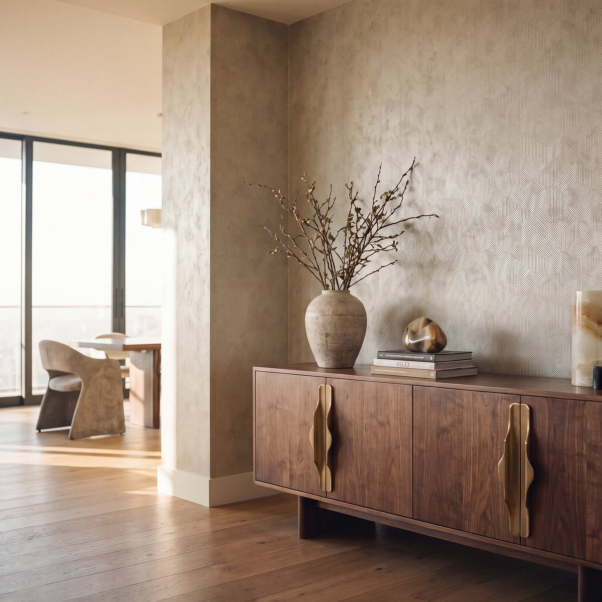 Prism Wallpaper in Silver Grey color - pattern number NT98013 - by Galerie in the New Touch collection