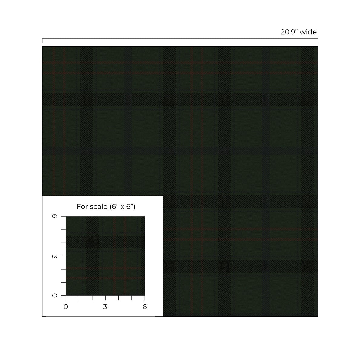 Tailor Plaid Peel and Stick wallpaper in neutral color - pattern number NW54307 - by NextWall in the Peel and Stick Wallpaper by Nextwall collection