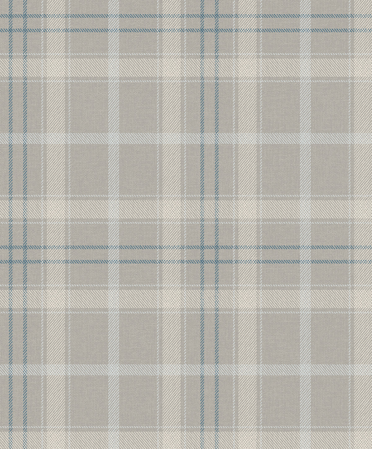 Tailor Plaid Peel and Stick wallpaper in argos grey and blue color - pattern number NW54308 - by NextWall in the Peel and Stick Wallpaper by Nextwall collection