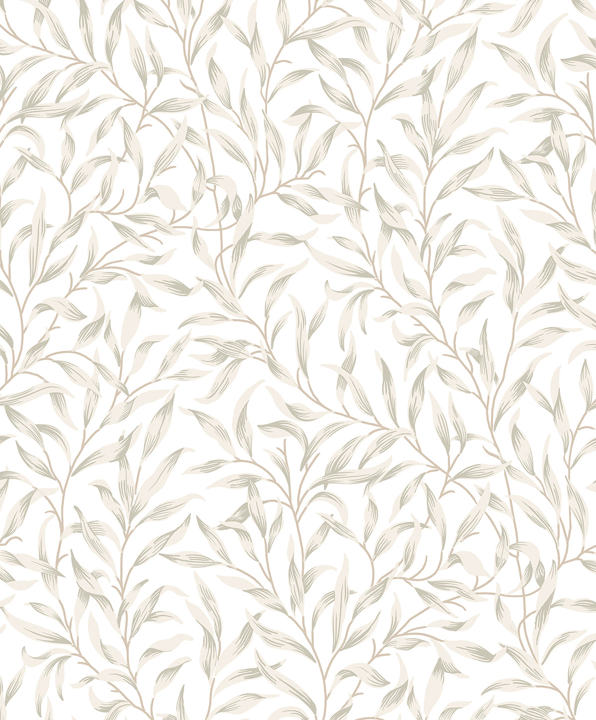 Willow Trail Peel and Stick wallpaper in neutral color - pattern number NW54706 - by NextWall in the Peel and Stick Wallpaper by Nextwall collection