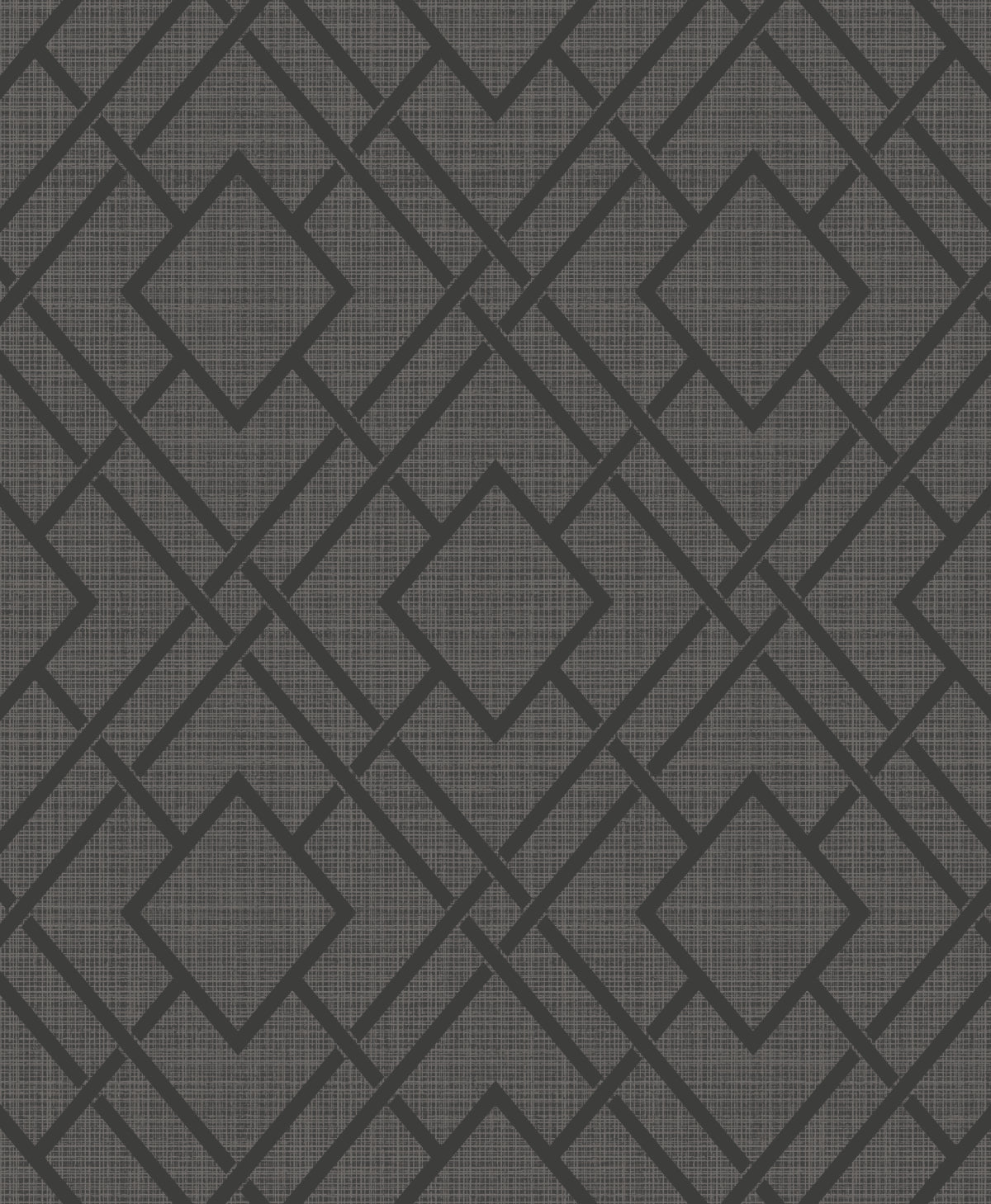 Diamond Trail Peel and Stick wallpaper in pewter and charcoal color - pattern number NW56210 - by NextWall in the Peel and Stick Wallpaper by Nextwall collection