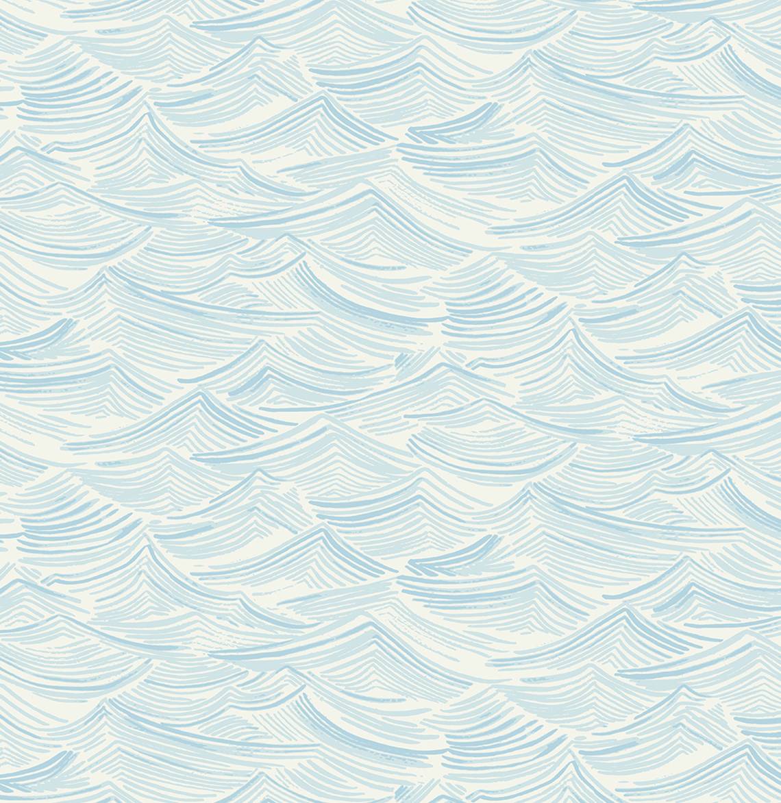 Bayside Waves Peel and Stick wallpaper in sky blue color - pattern number NW57002 - by NextWall in the Peel and Stick Wallpaper by Nextwall collection