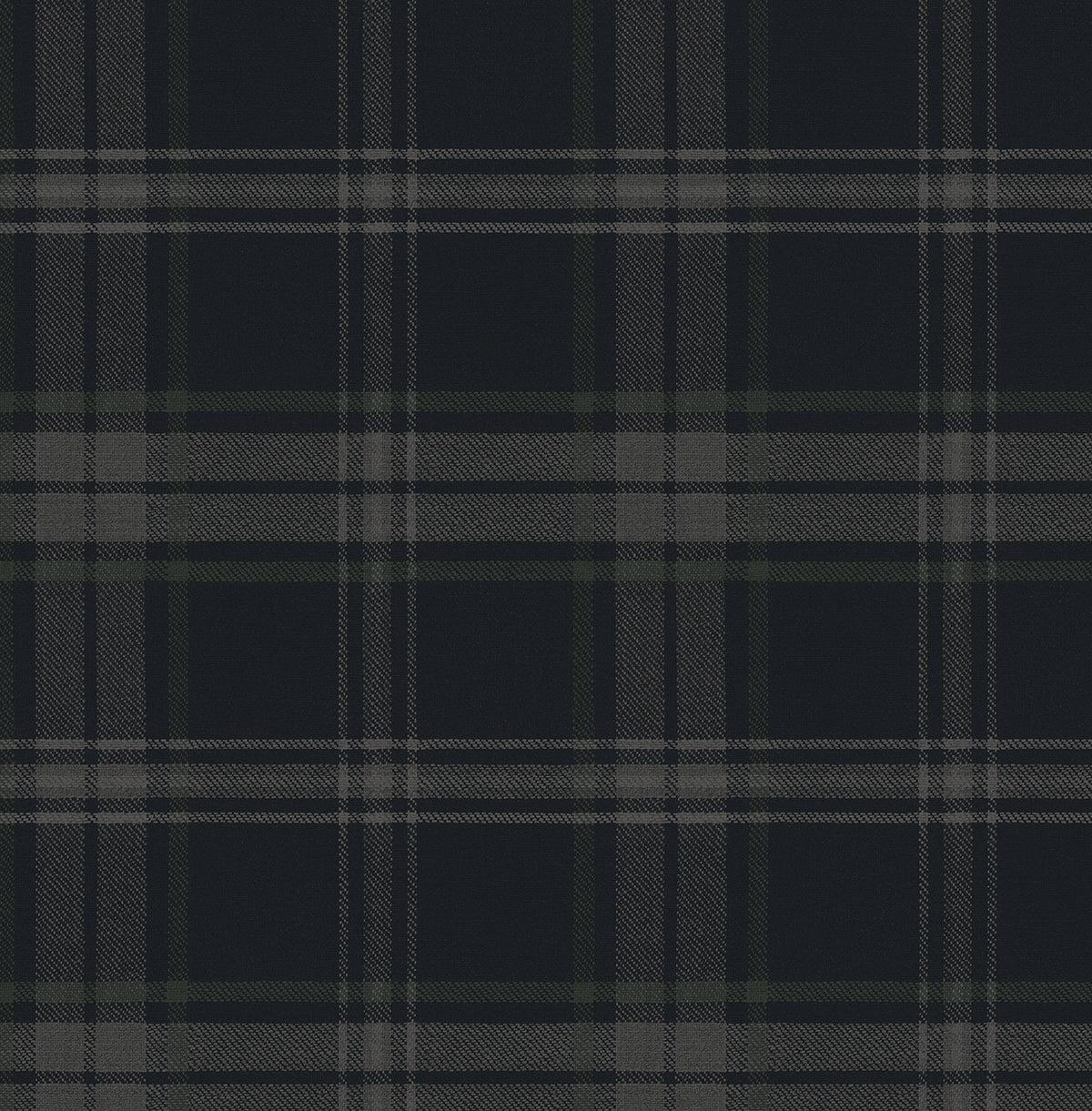 Sennehill Plaid Peel and Stick wallpaper in dark blue and evergreen color - pattern number NW58902 - by NextWall in the Peel and Stick Wallpaper by Nextwall collection