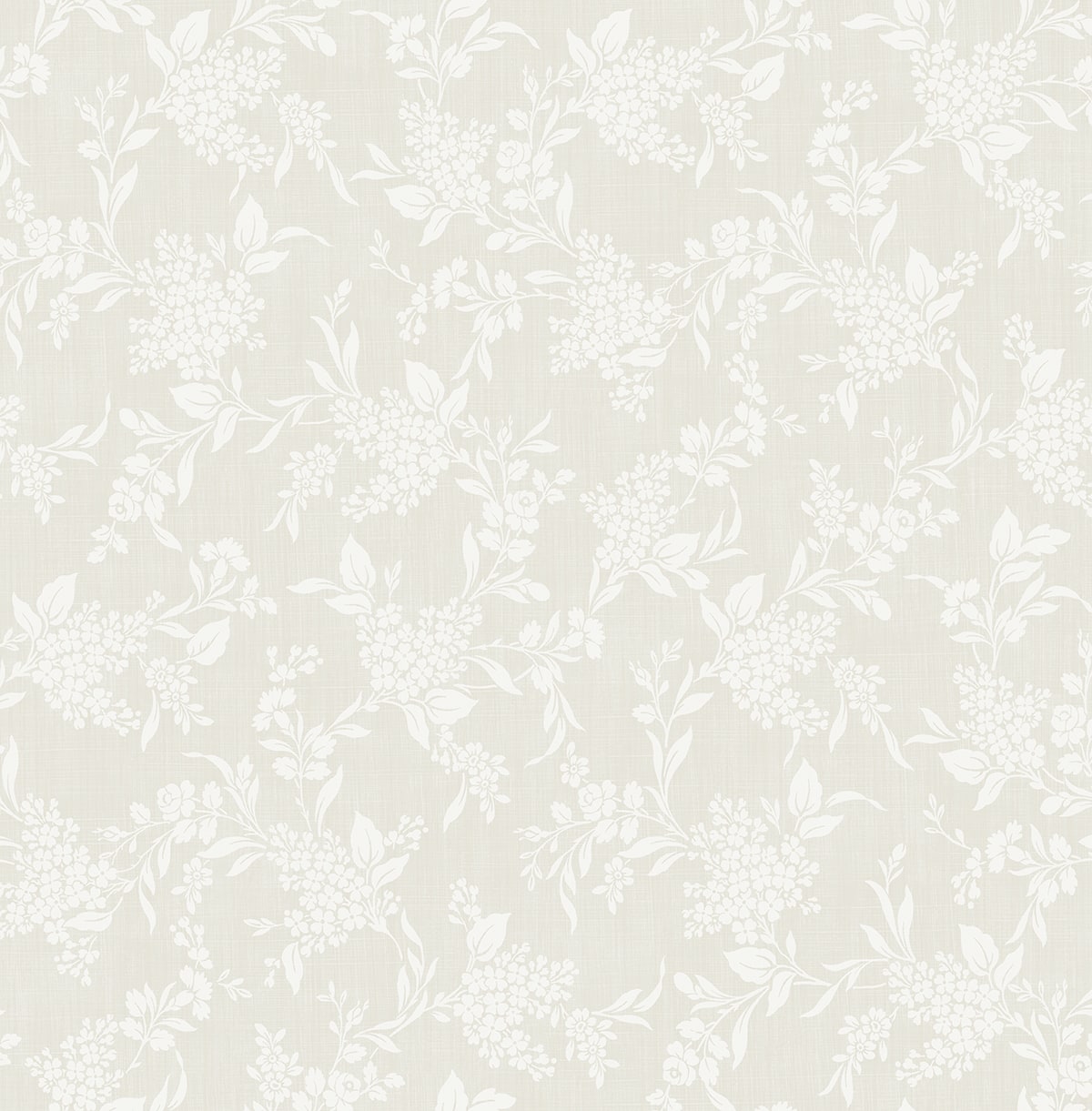 Tonal Floral Peel and Stick wallpaper in neutral color - pattern number NW59610 - by NextWall in the Peel and Stick Wallpaper by Nextwall collection