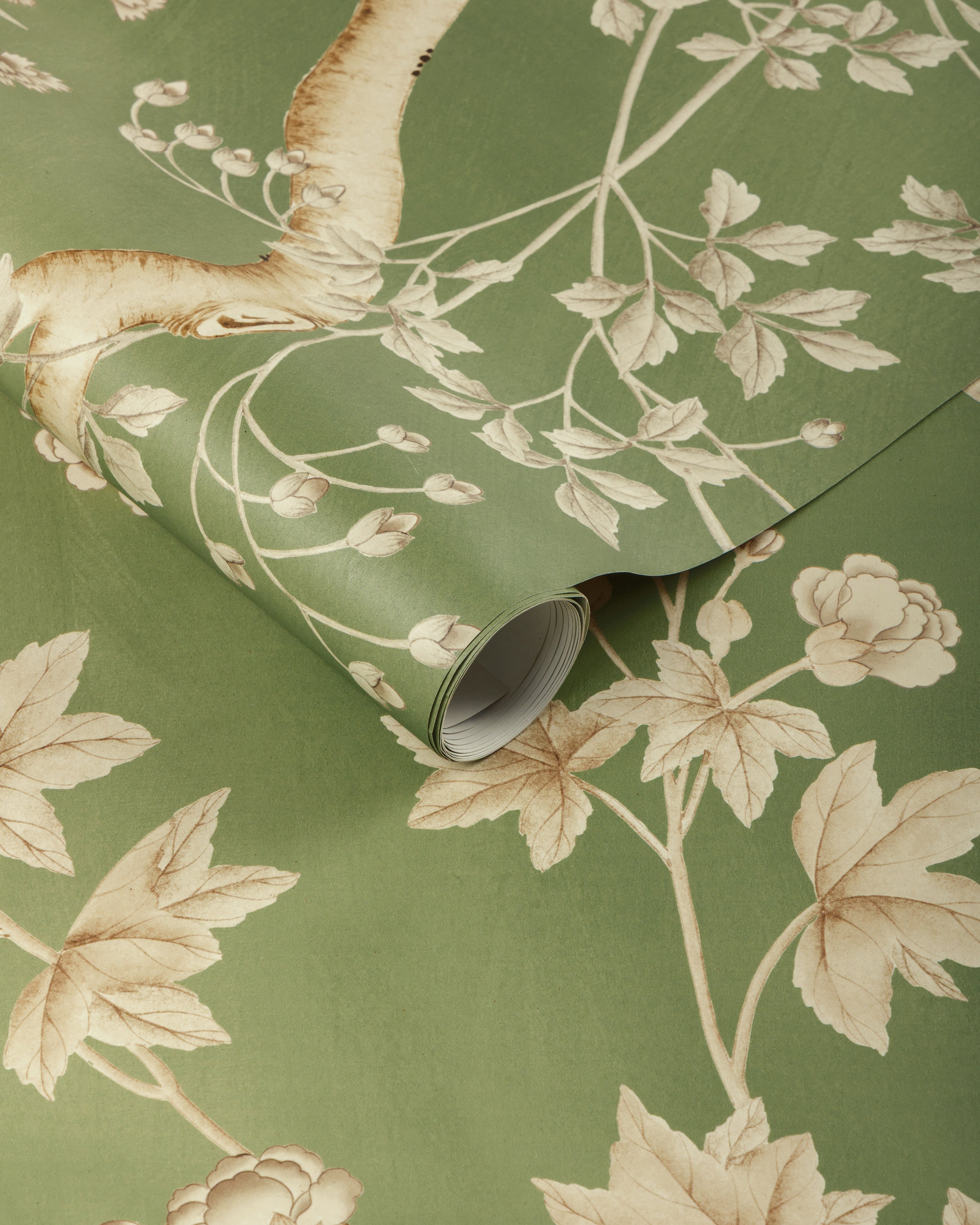 Beaujeu 3 Panel Mural in Sage color - pattern number P2016106.315.0 - by Lee Jofa in the Arley collection