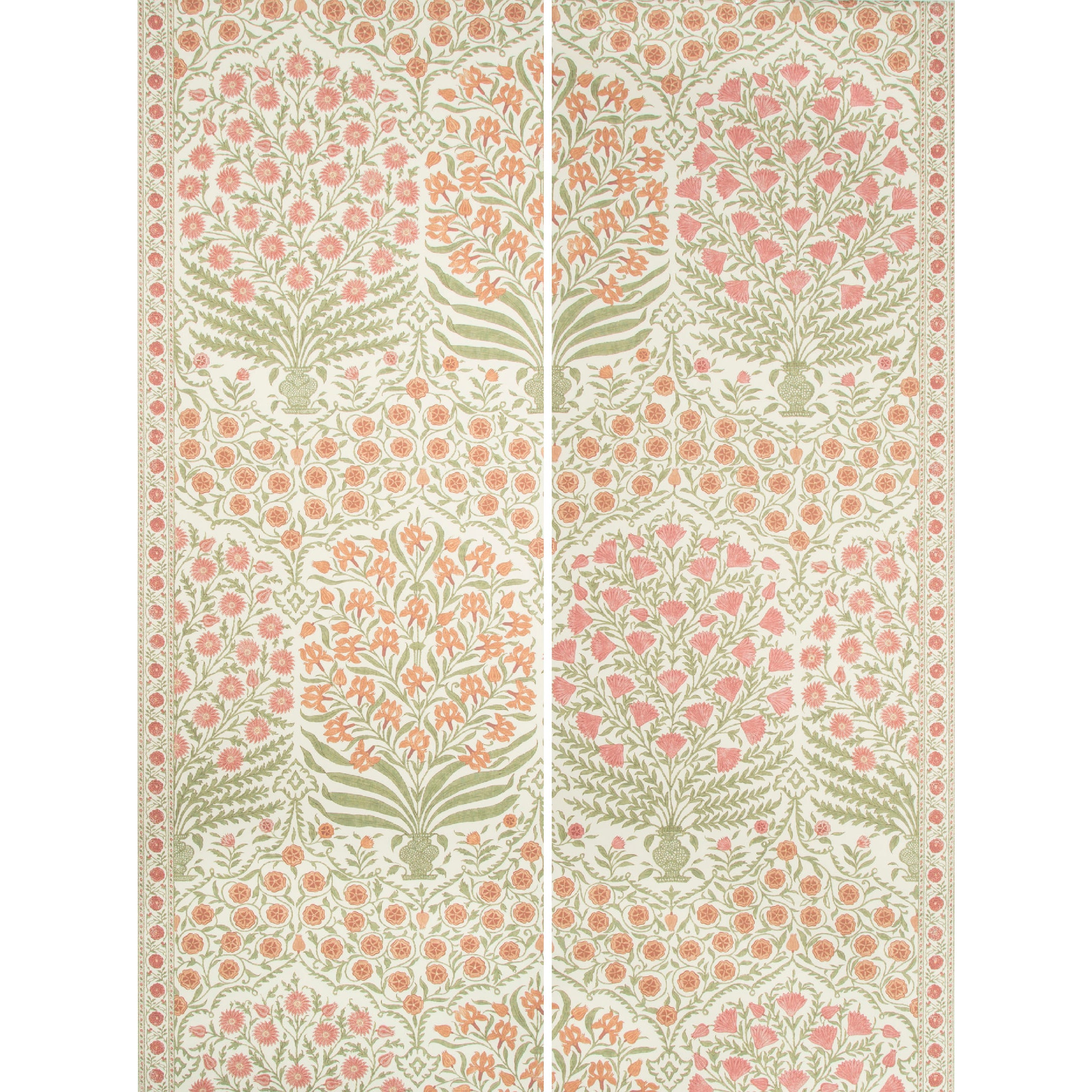 Sameera 2 Panel Mural in Spice/Berry color - pattern number P2017100.924.0 - by Lee Jofa in the Oscar De La Renta collection