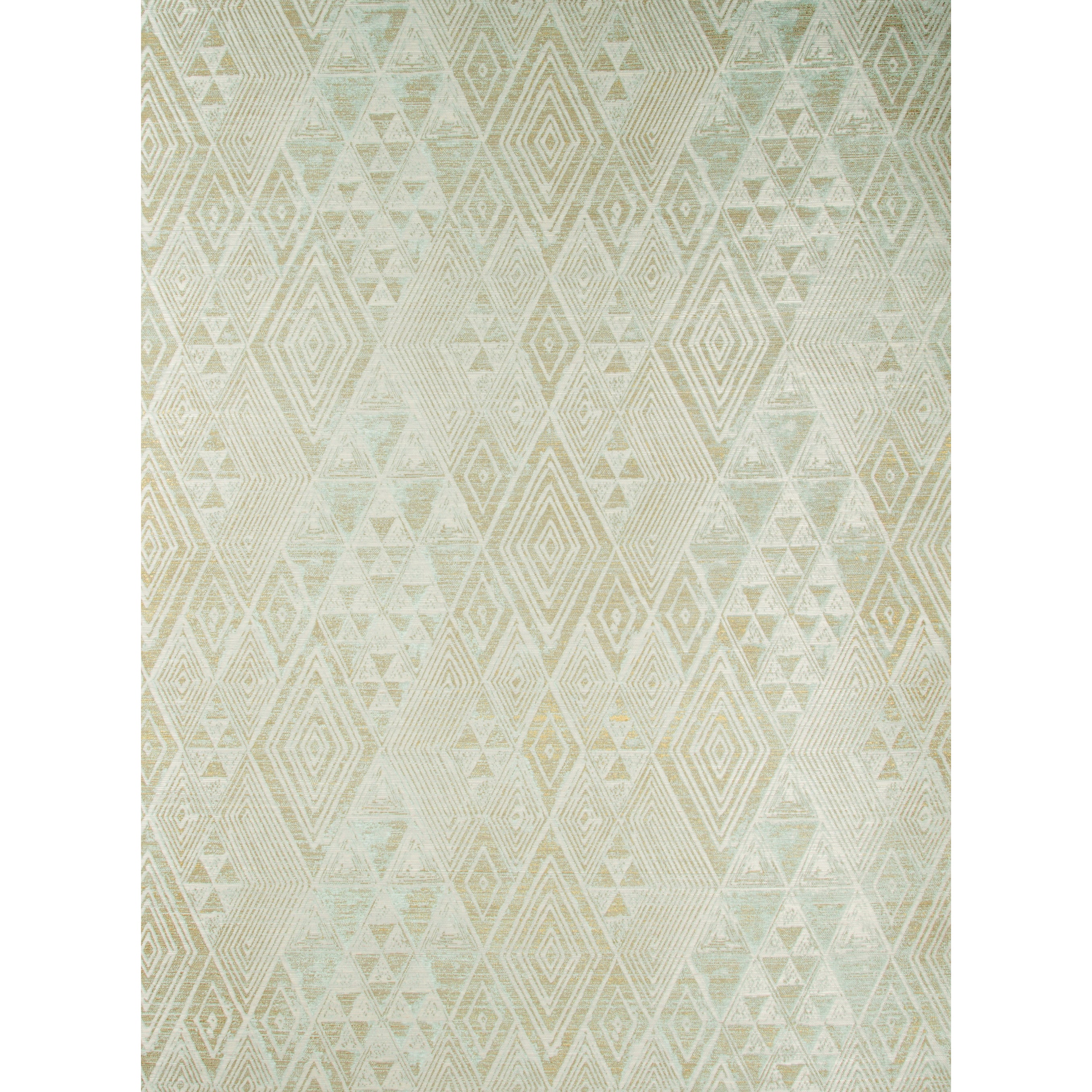 Marula Wallpaper in Aqua/Gold color - pattern number P2017105.134.0 - by Lee Jofa in the Merkato collection