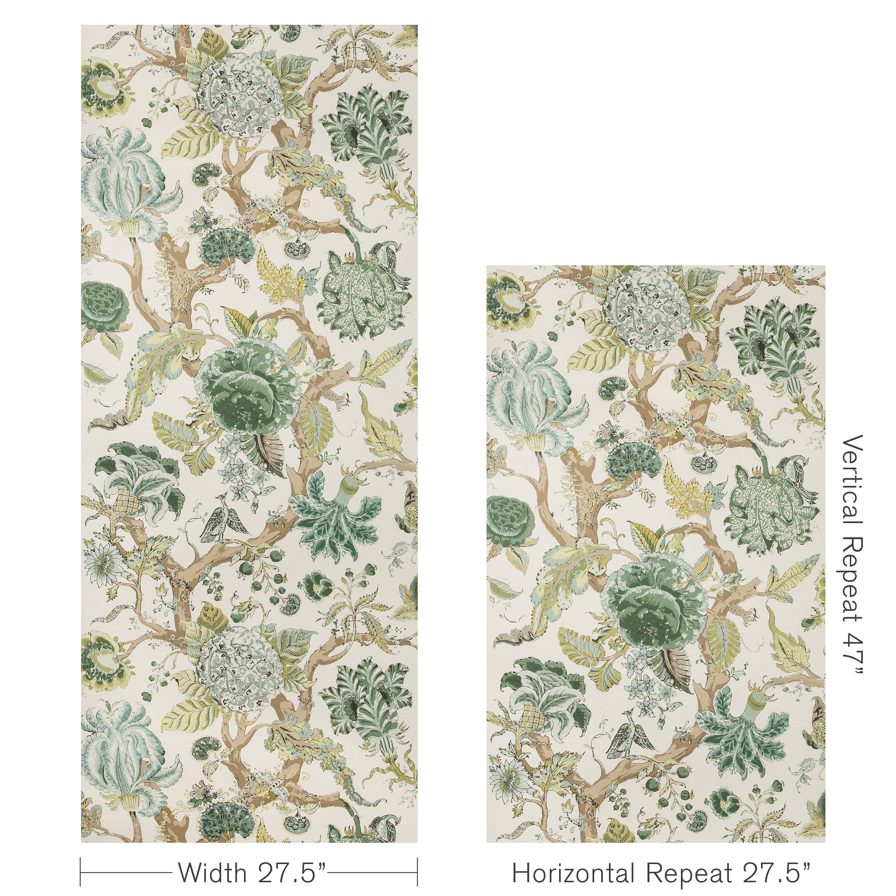 Adlington Wallpaper in Green color - pattern number P2019102.13.0 - by Lee Jofa in the Manor House collection