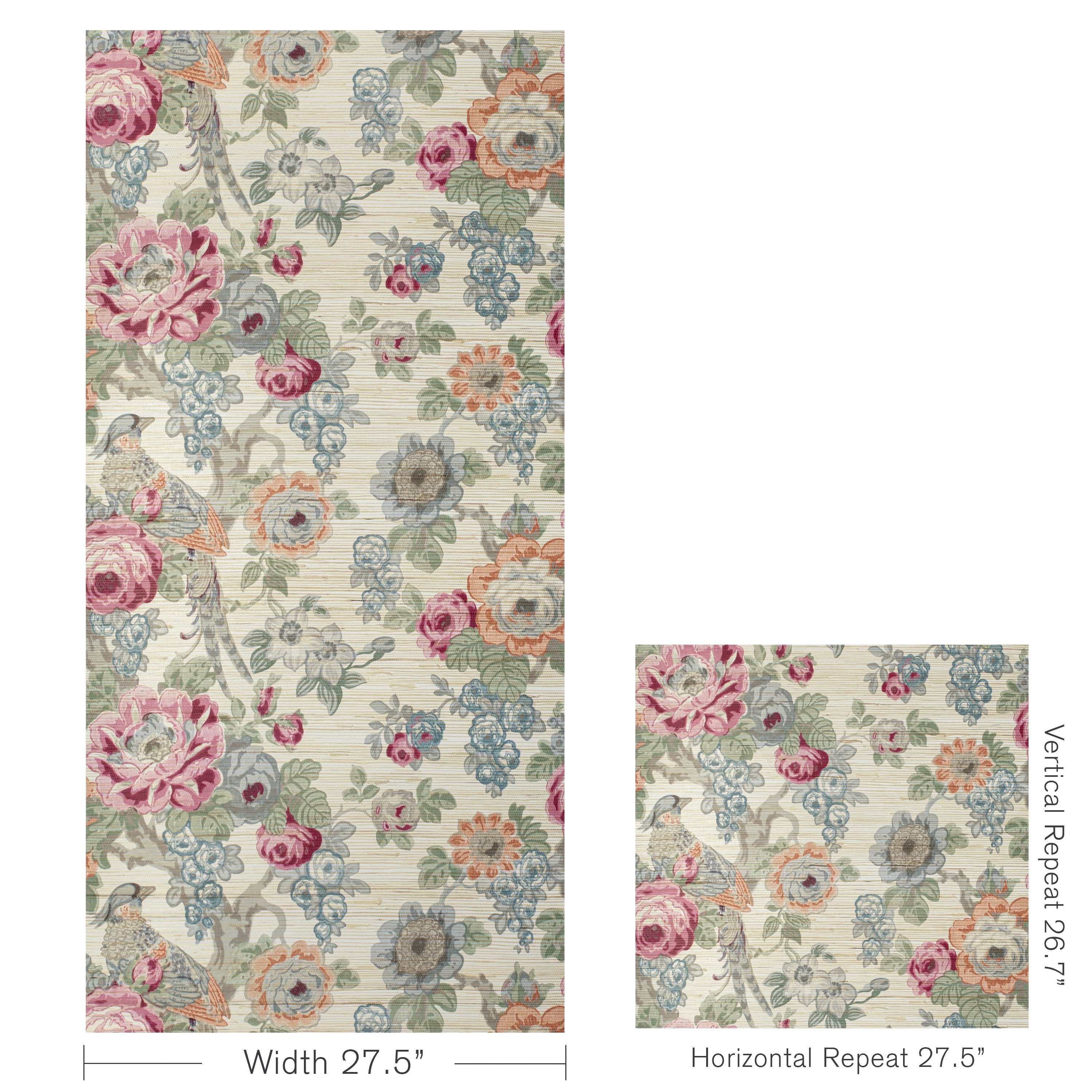 Avondale Wallpaper in Berry/Slate color - pattern number P2020100.9722.0 - by Lee Jofa in the Avondale collection
