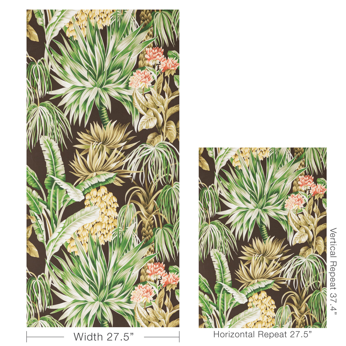 Caluya Wallpaper in Espresso color - pattern number P2020104.6374.0 - by Lee Jofa in the Mindoro collection
