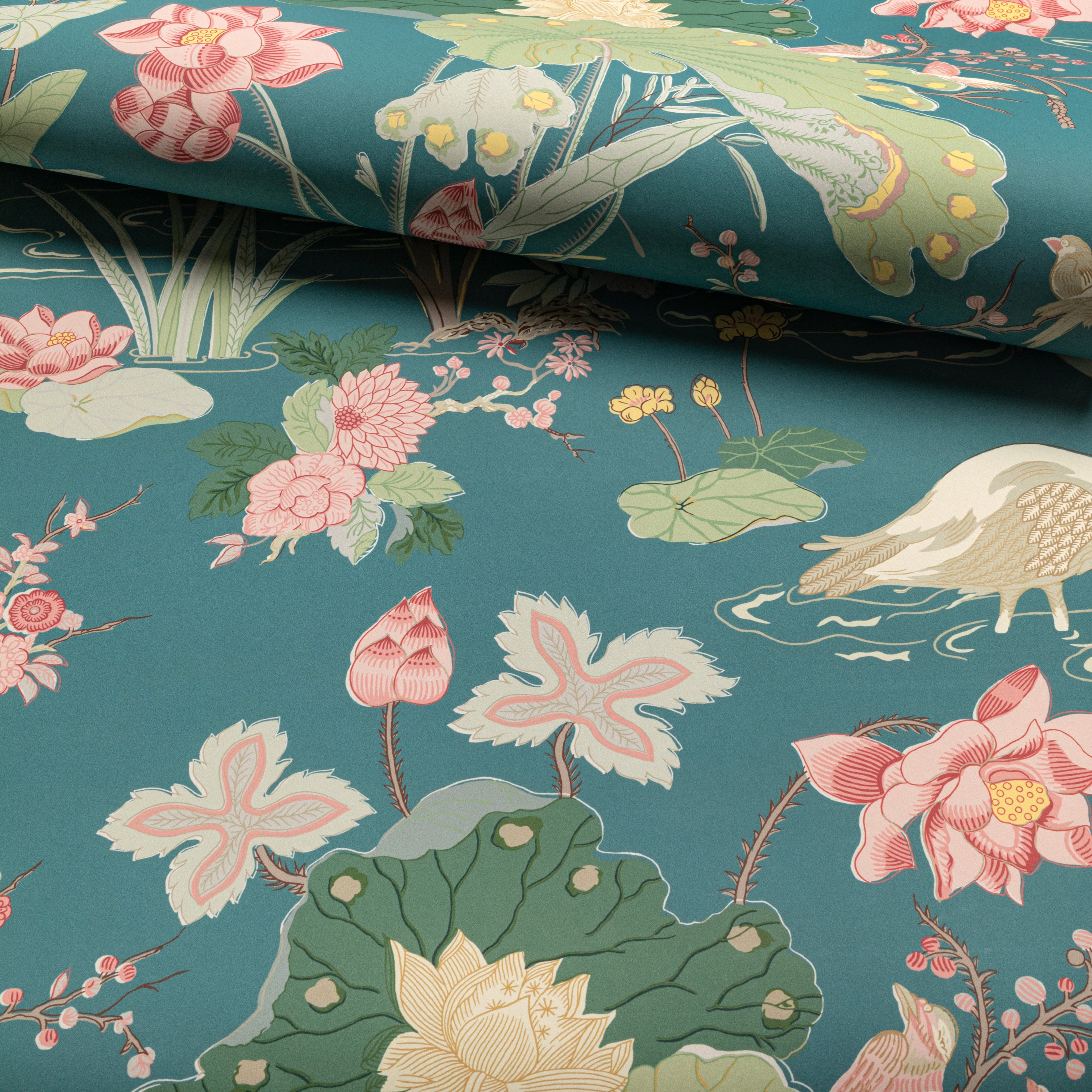 Luzon Wallpaper in Lagoon color - pattern number P2020105.357.0 - by Lee Jofa in the Mindoro collection