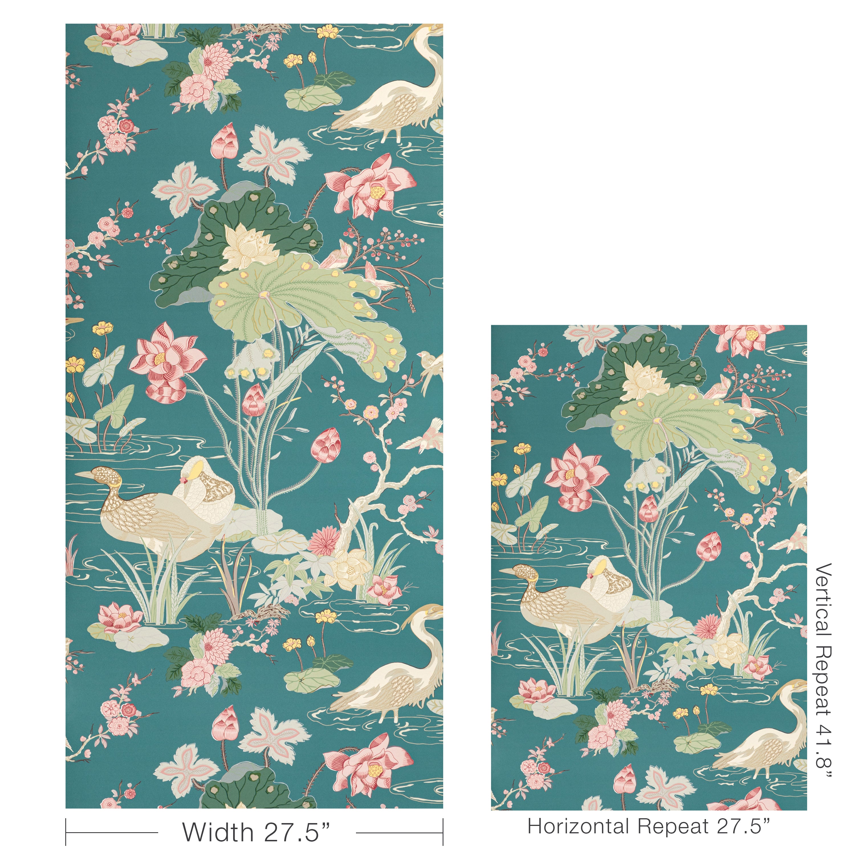 Luzon Wallpaper in Lagoon color - pattern number P2020105.357.0 - by Lee Jofa in the Mindoro collection