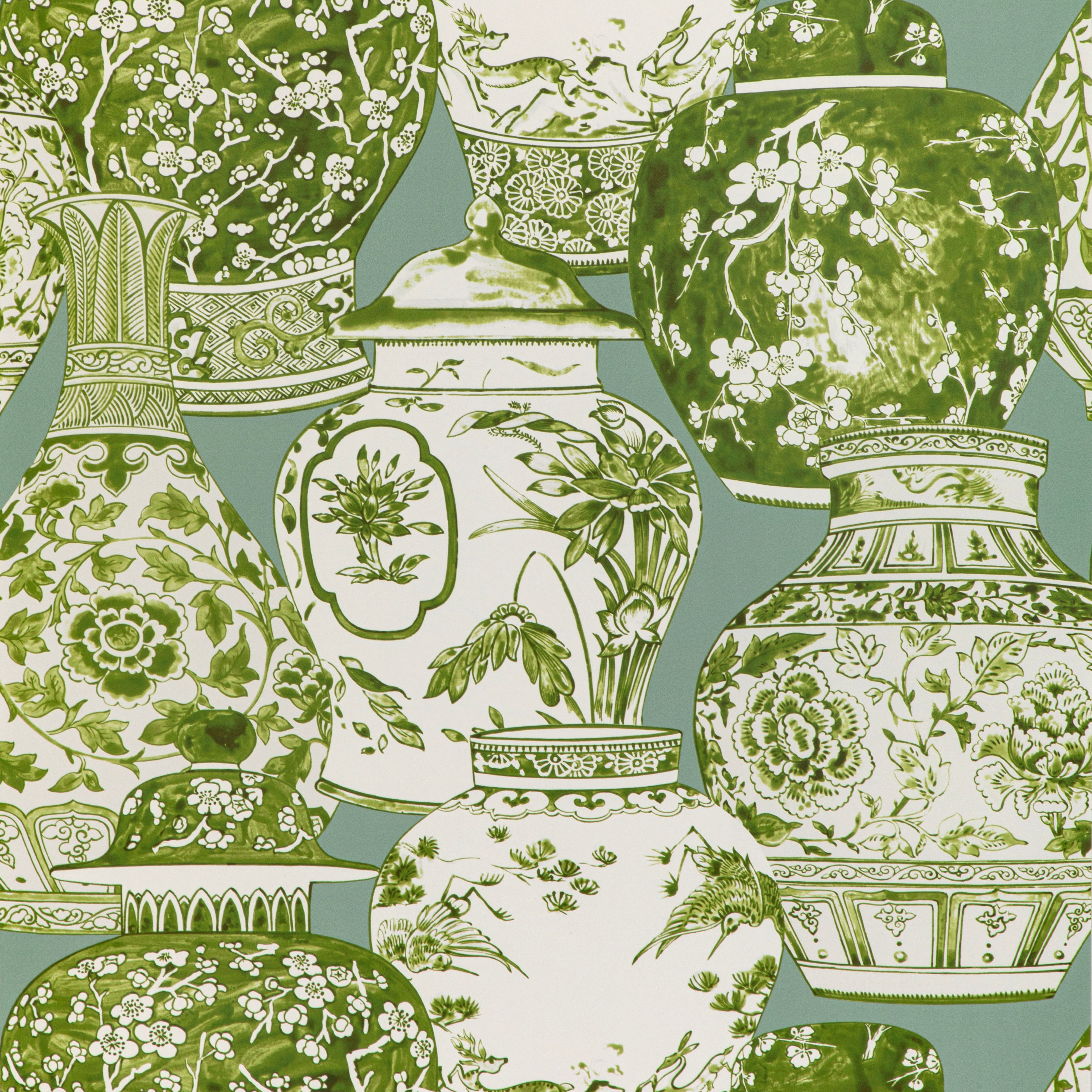 Pandan Wallpaper in Mist/Jade color - pattern number P2020108.2313.0 - by Lee Jofa in the Mindoro collection