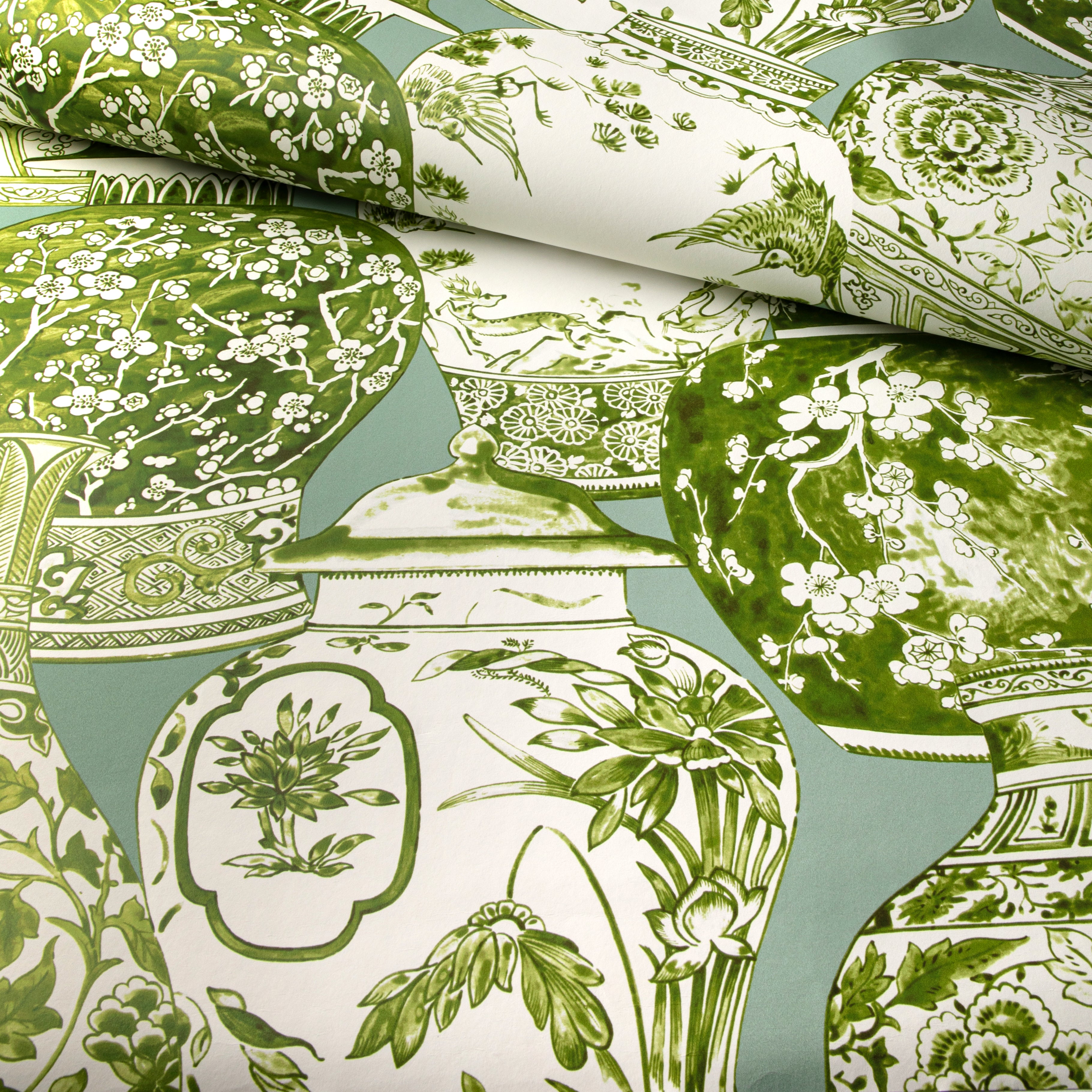 Pandan Wallpaper in Mist/Jade color - pattern number P2020108.2313.0 - by Lee Jofa in the Mindoro collection
