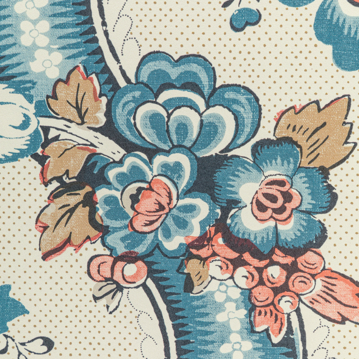 Benday Wallpaper in Denim/Berry color - pattern number P2020111.519.0 - by Lee Jofa in the Oscar De La Renta IV collection