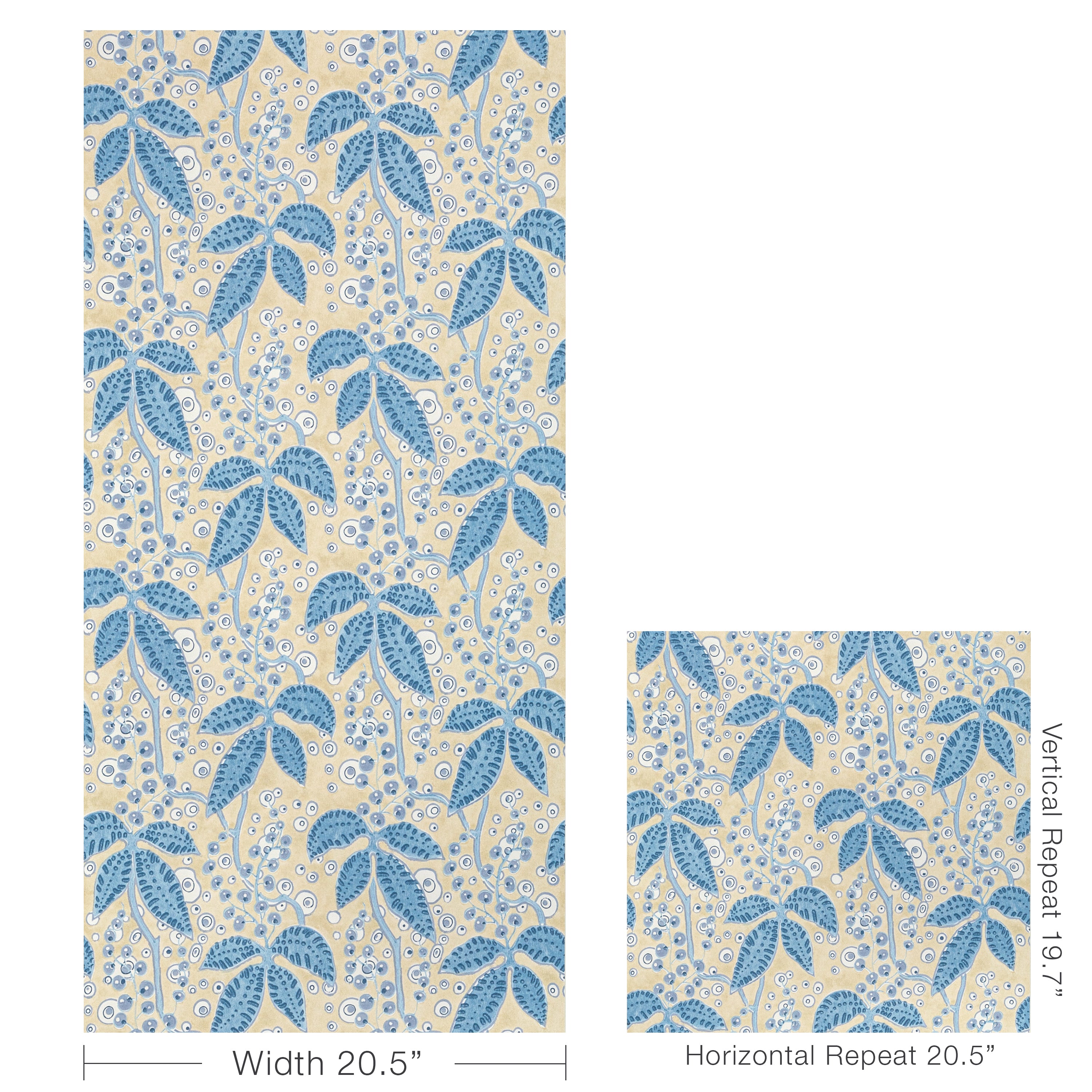 Putnam Wallpaper in Delft/Blue color - pattern number P2022105.155.0 - by Lee Jofa in the Bunny Williams Arcadia collection