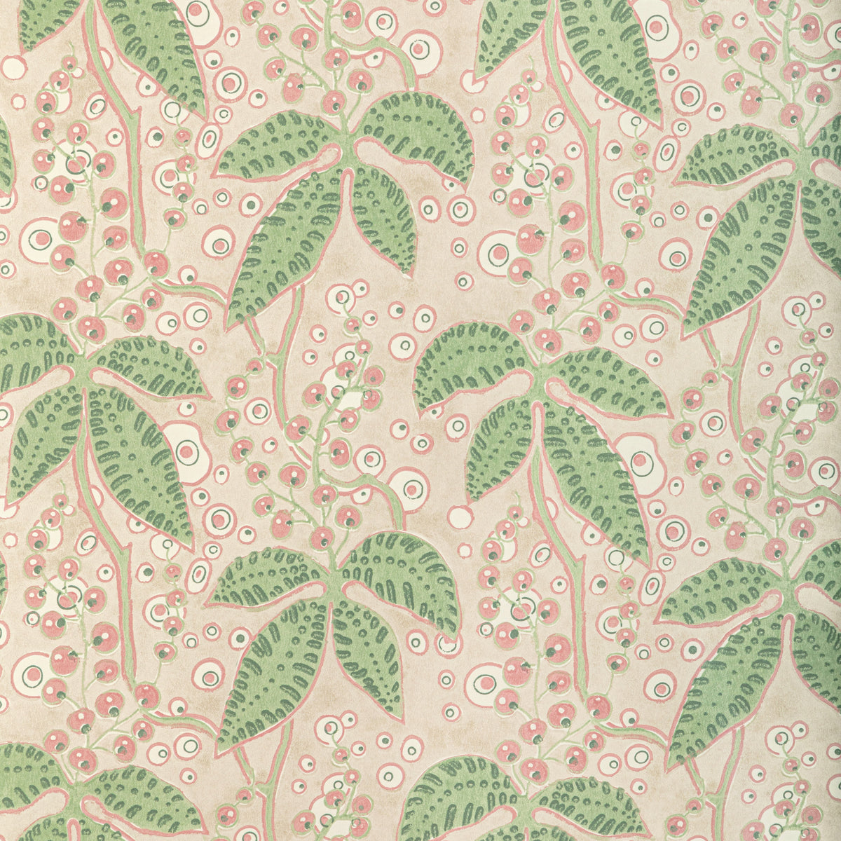 Putnam Wallpaper in Green/Rose color - pattern number P2022105.73.0 - by Lee Jofa in the Bunny Williams Arcadia collection
