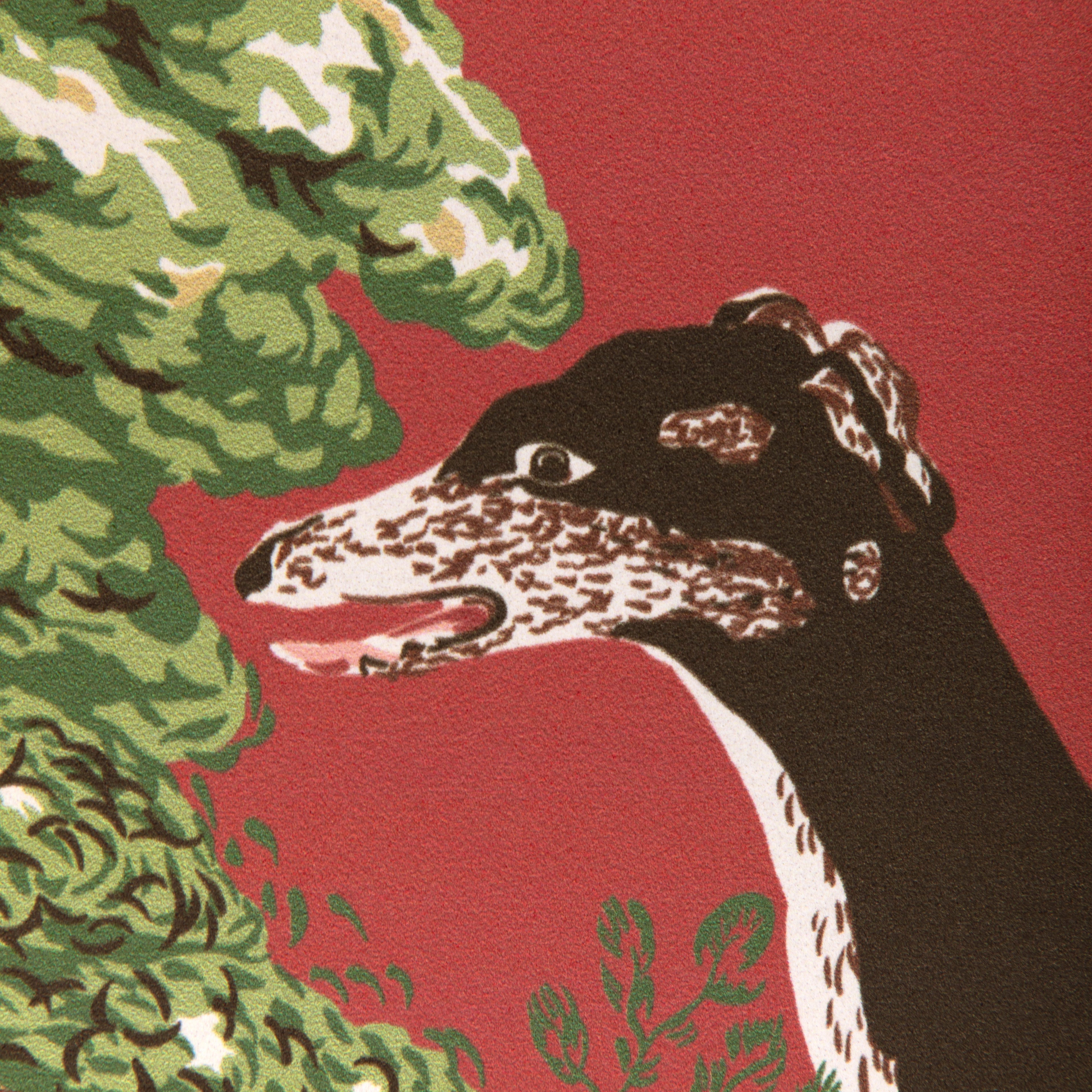 Whippets Wallpaper in Red color - pattern number P2023120.19.0 - by Lee Jofa in the Lee Jofa 200 collection