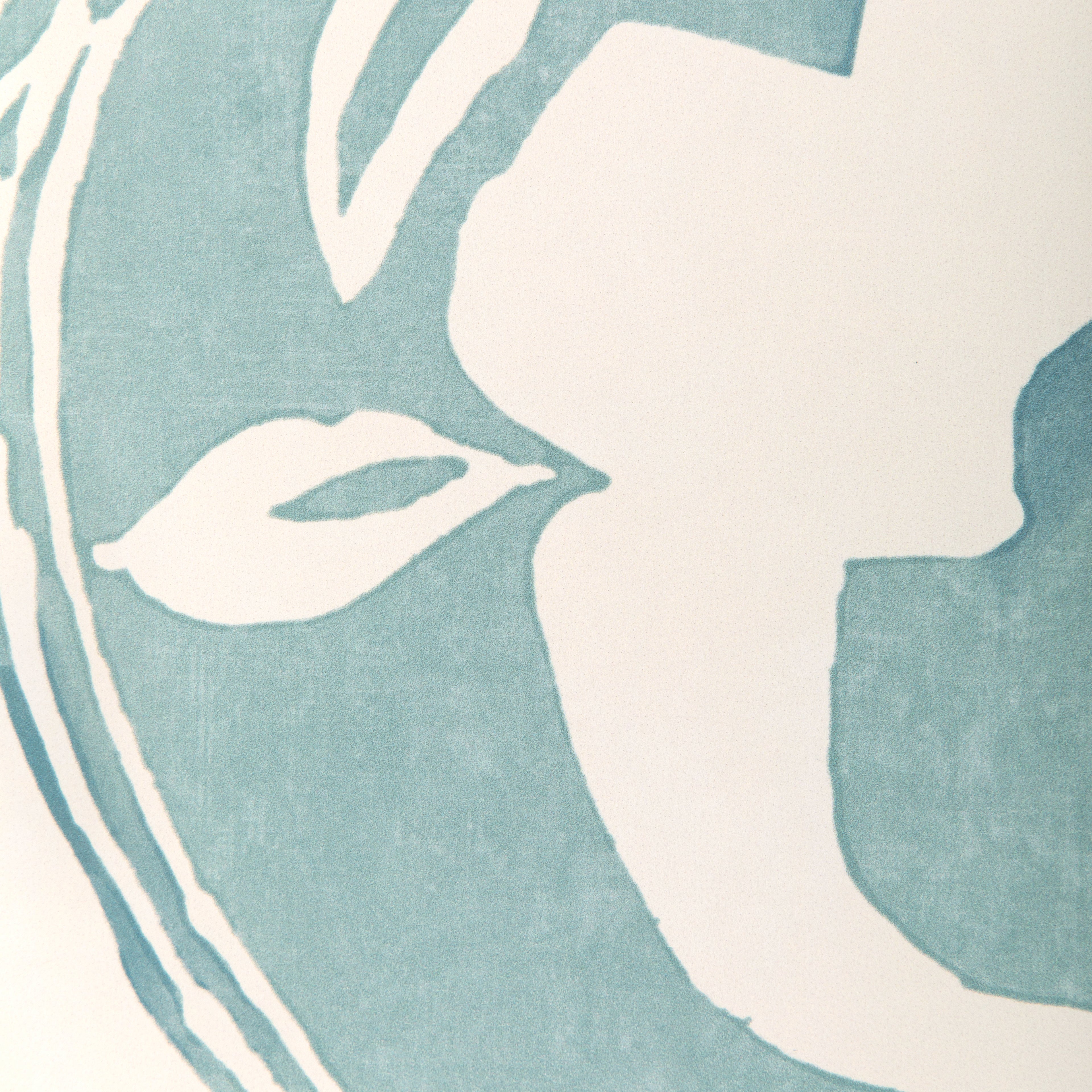 Calathea Paper Wallpaper in aqua color - pattern number P2023126.13.0 - by Lee Jofa in the Garden Walk collection