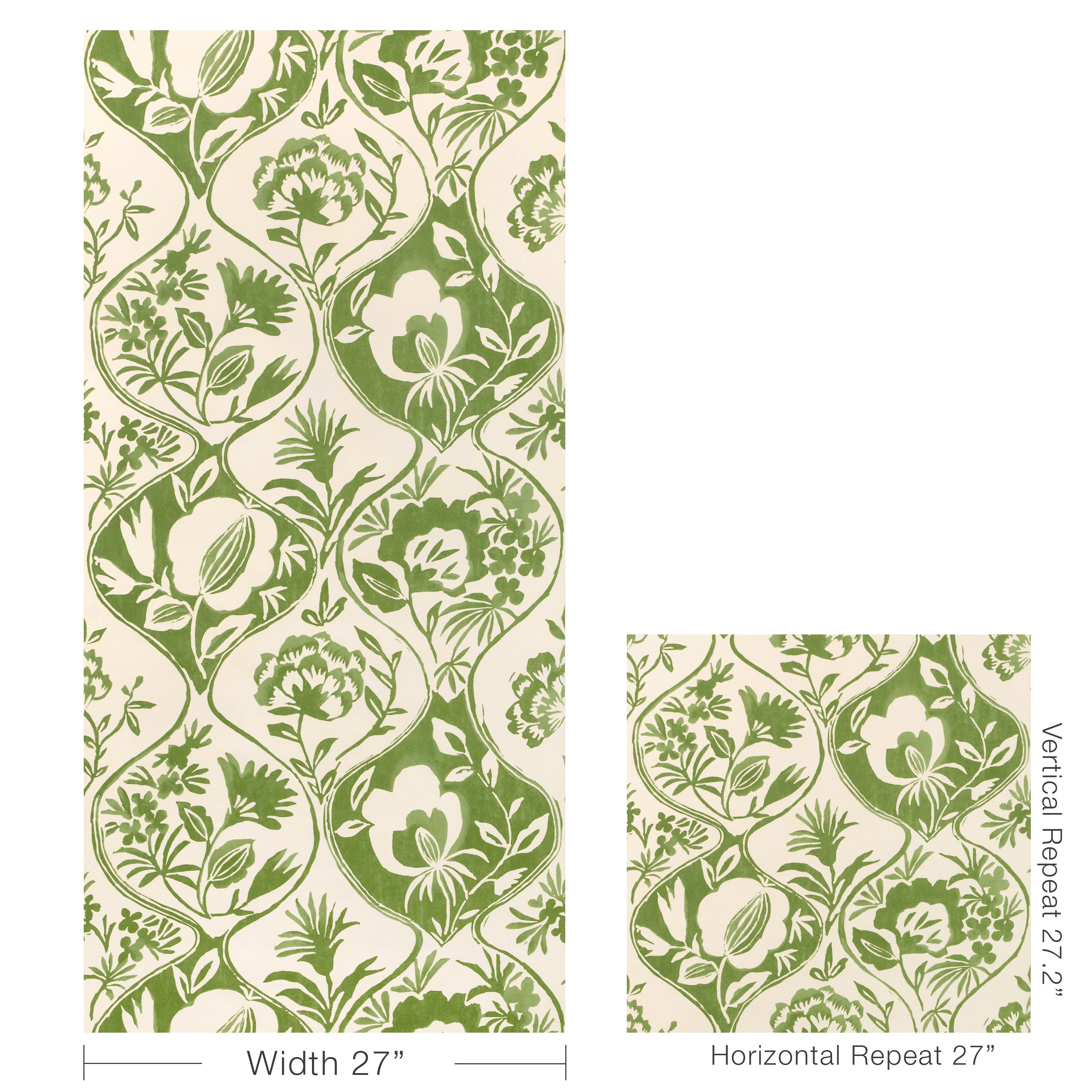 Calathea Paper Wallpaper in leaf color - pattern number P2023126.30.0 - by Lee Jofa in the Garden Walk collection