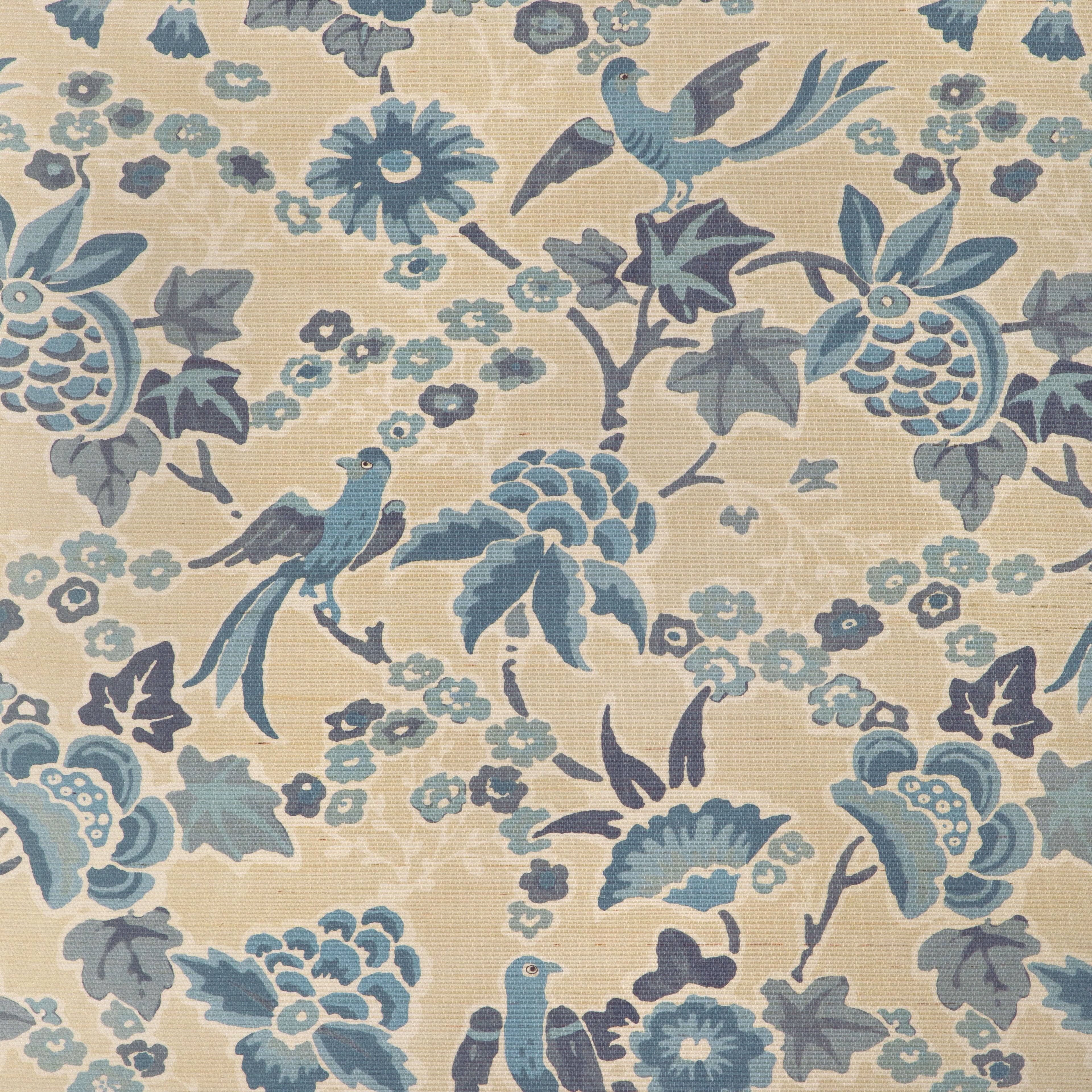 Posy Paper Wallpaper in sand/sky color - pattern number P2023127.516.0 - by Lee Jofa in the Garden Walk collection