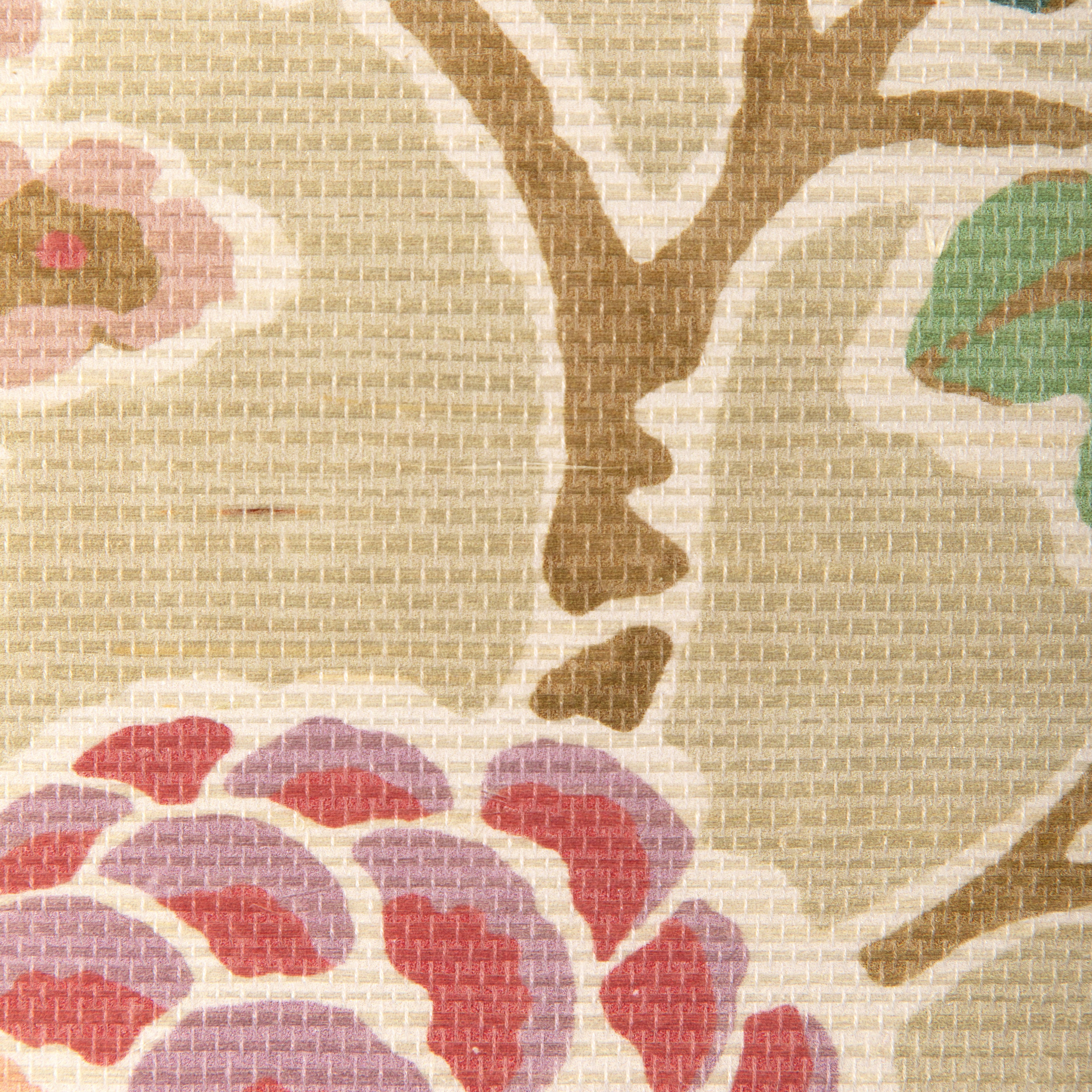 Posy Paper Wallpaper in berry/leaf color - pattern number P2023127.73.0 - by Lee Jofa in the Garden Walk collection