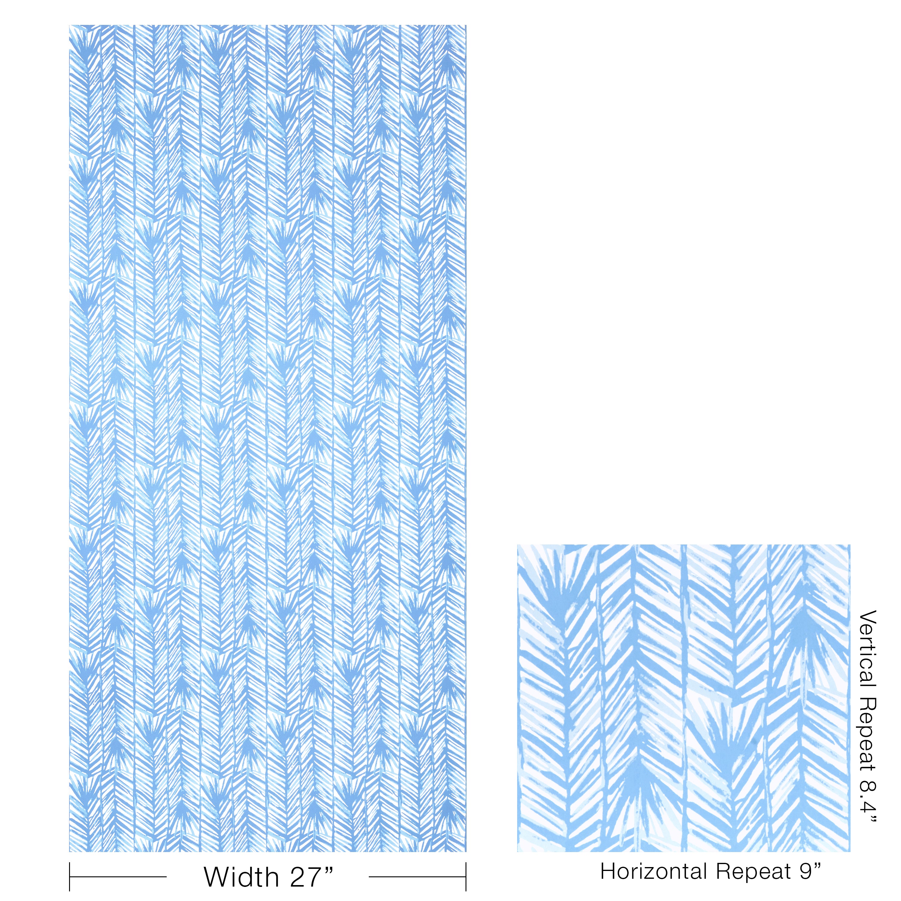 Costa Verde Wallpaper in blue color - pattern number P2025109.15.0 - by Lee Jofa in the Lilly Pulitzer III collection
