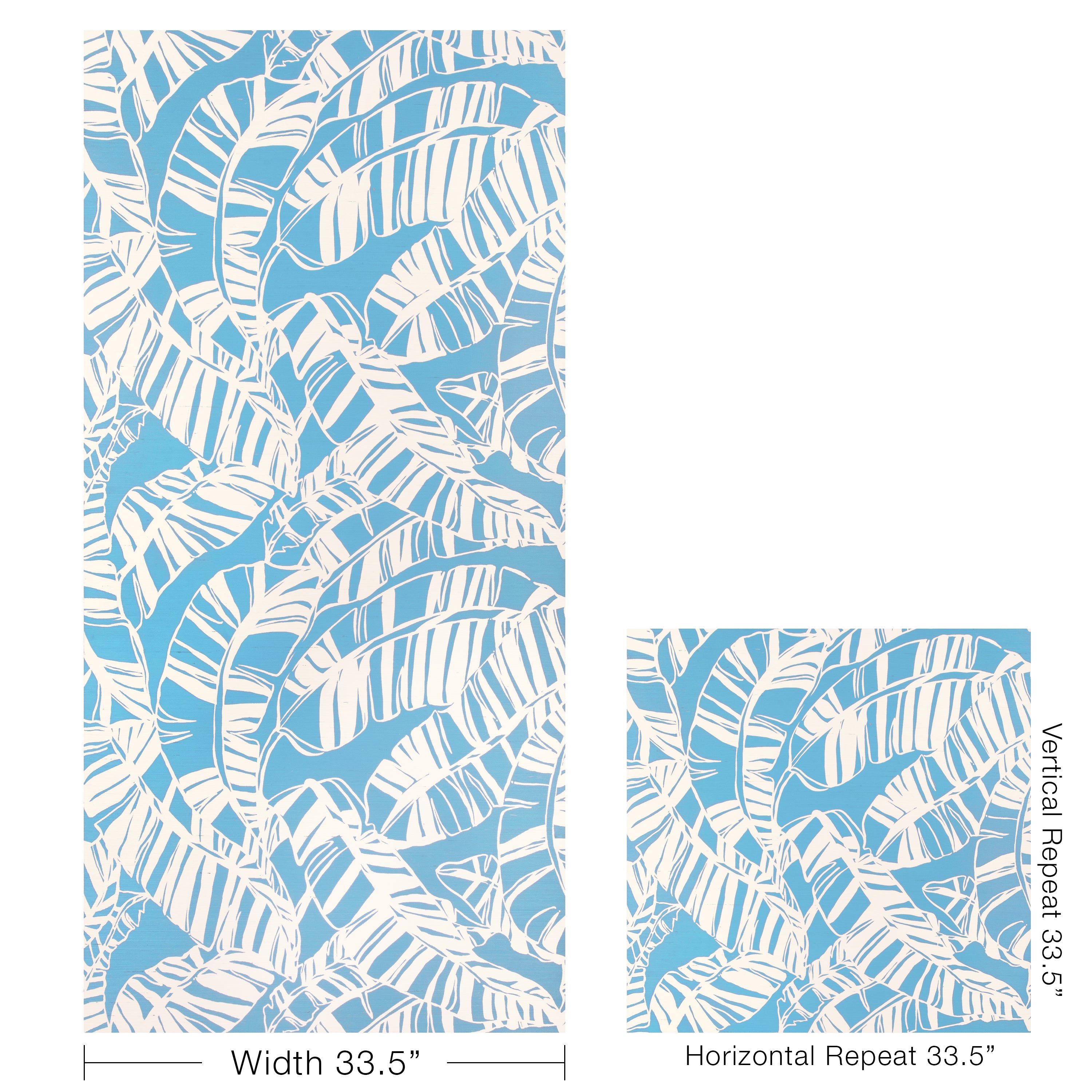 Just Bananas Wallpaper in blue color - pattern number P2025112.15.0 - by Lee Jofa in the Lilly Pulitzer III collection