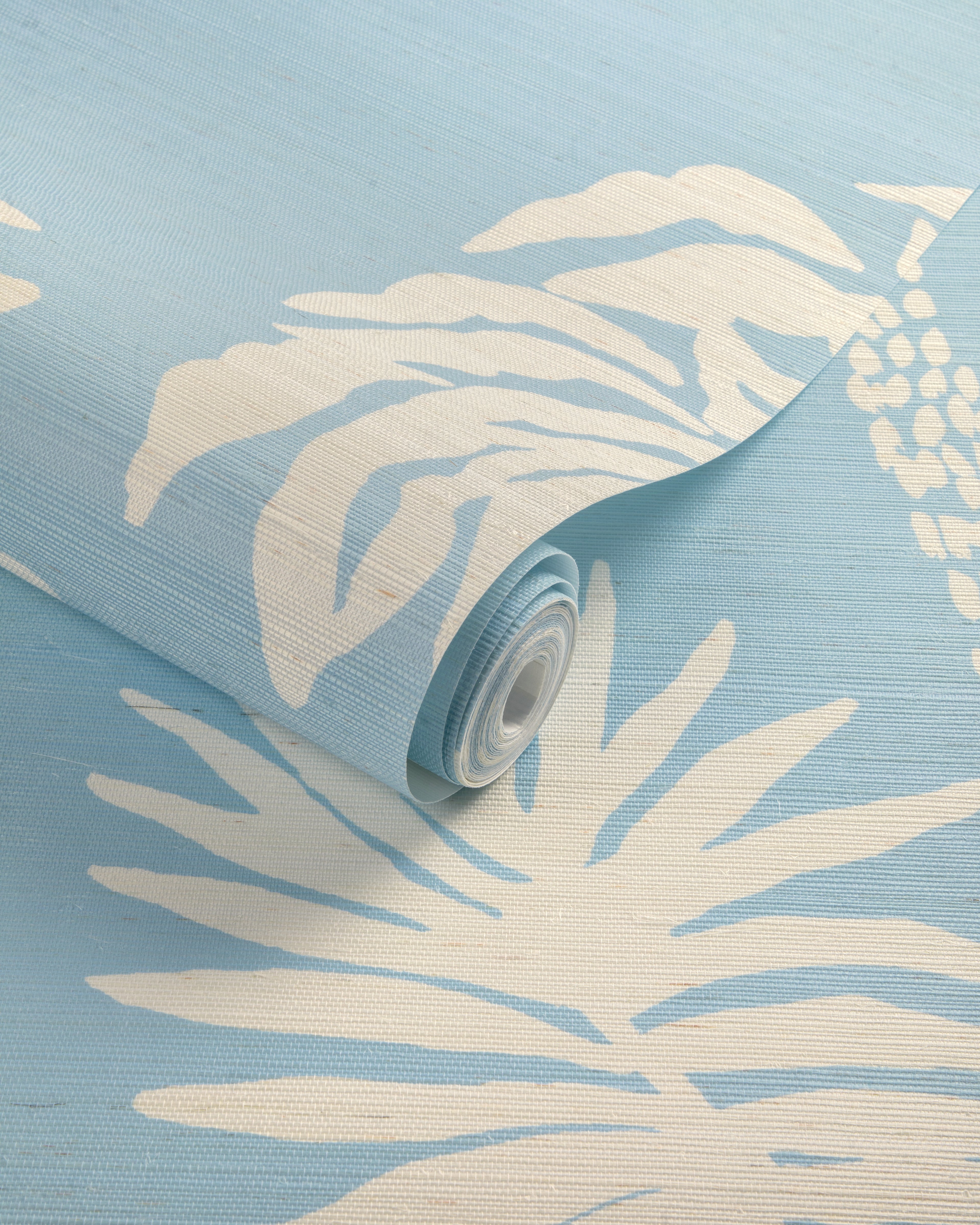 Palms Way 3 Panel Mural in blue color - pattern number P2025115.51.0 - by Lee Jofa in the Lilly Pulitzer III collection