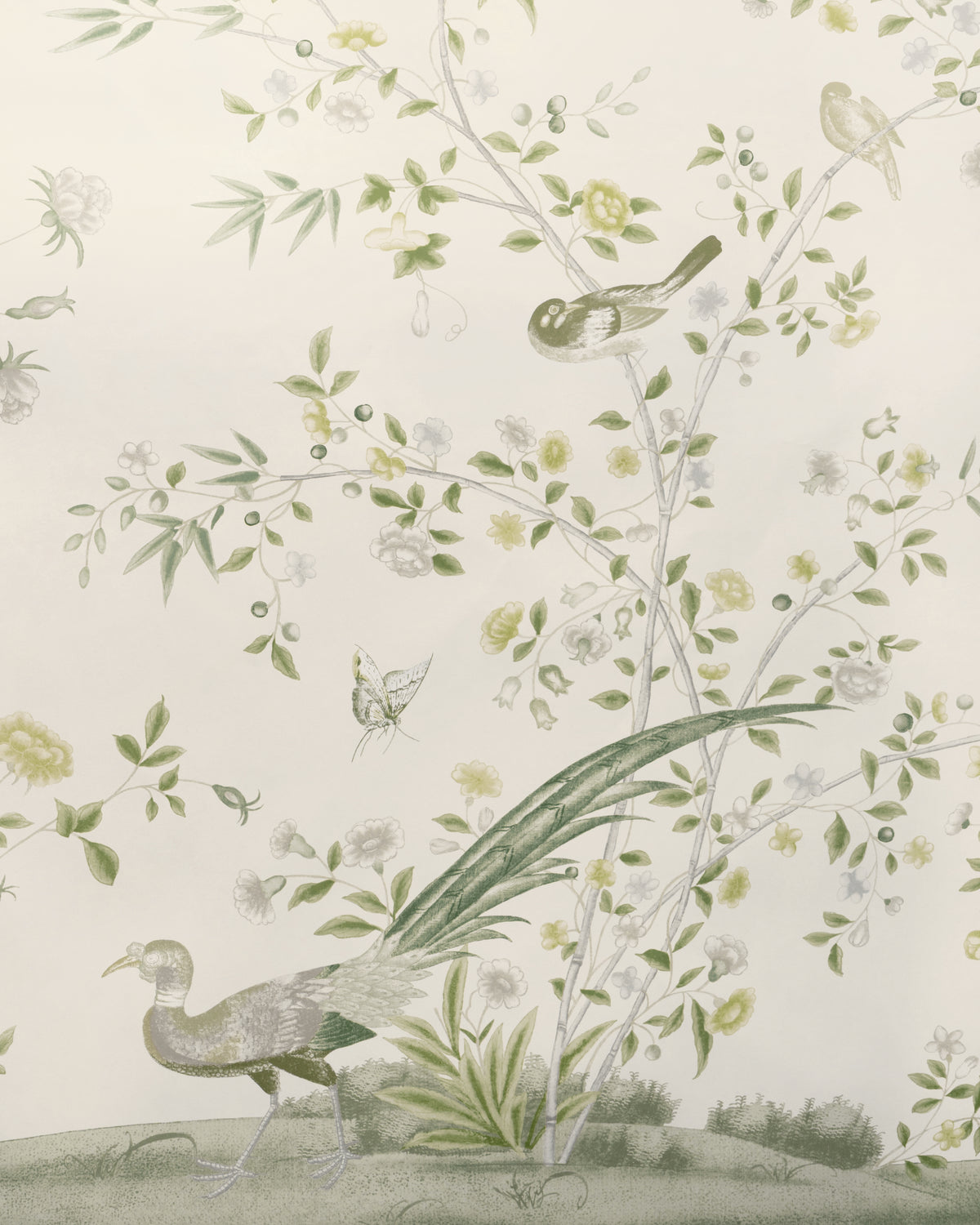 Whitley Hall 3 Panel Mural in Leaf color - pattern number P2025120.316.0 - by Lee Jofa in the Whitley Hall collection
