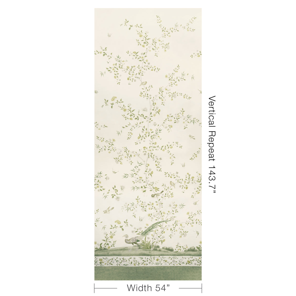 Whitley Hall 3 Panel Mural in Leaf color - pattern number P2025120.316.0 - by Lee Jofa in the Whitley Hall collection