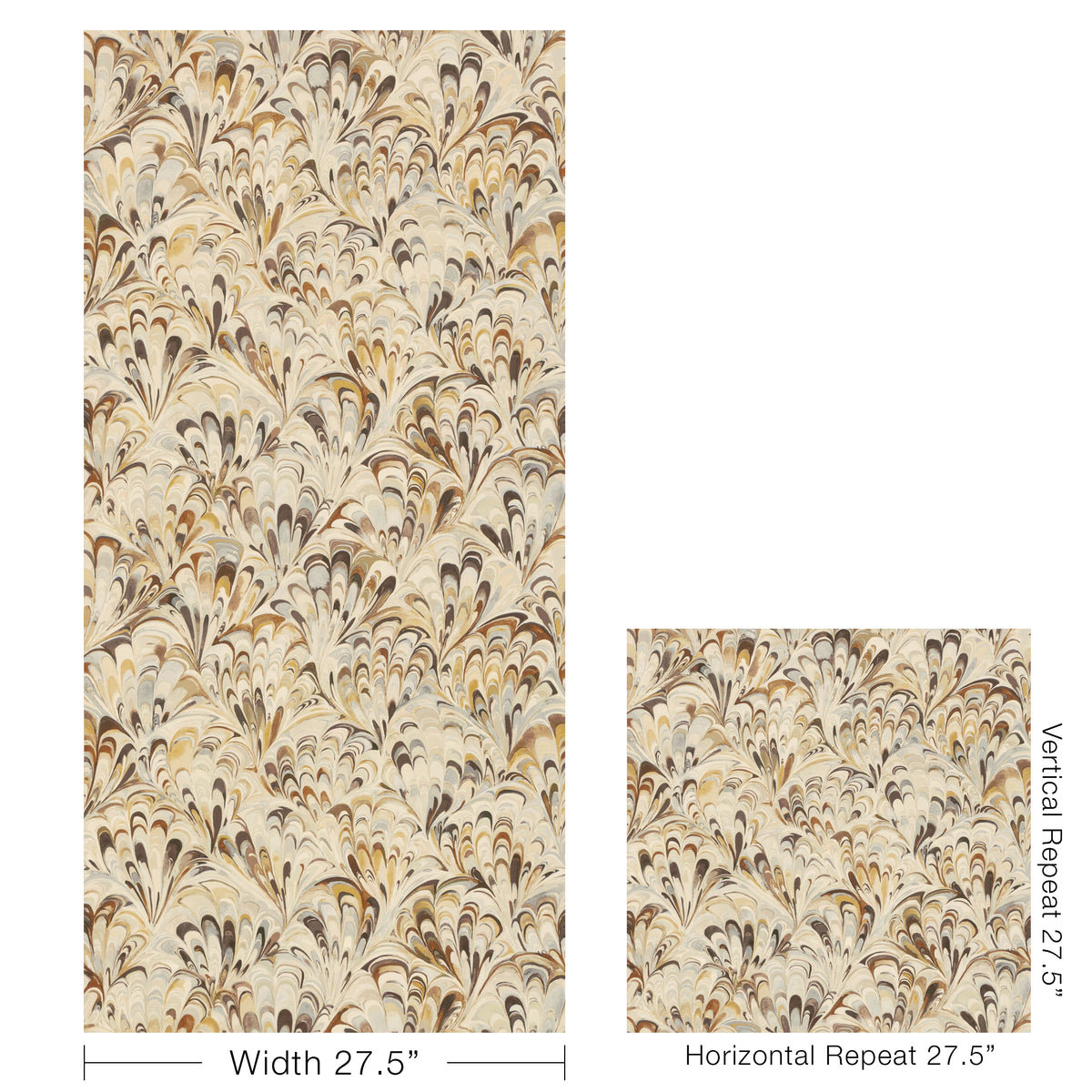 Ellis Wallpaper in Camel color - pattern number P2025121.1611.0 - by Lee Jofa in the Whitley Hall collection