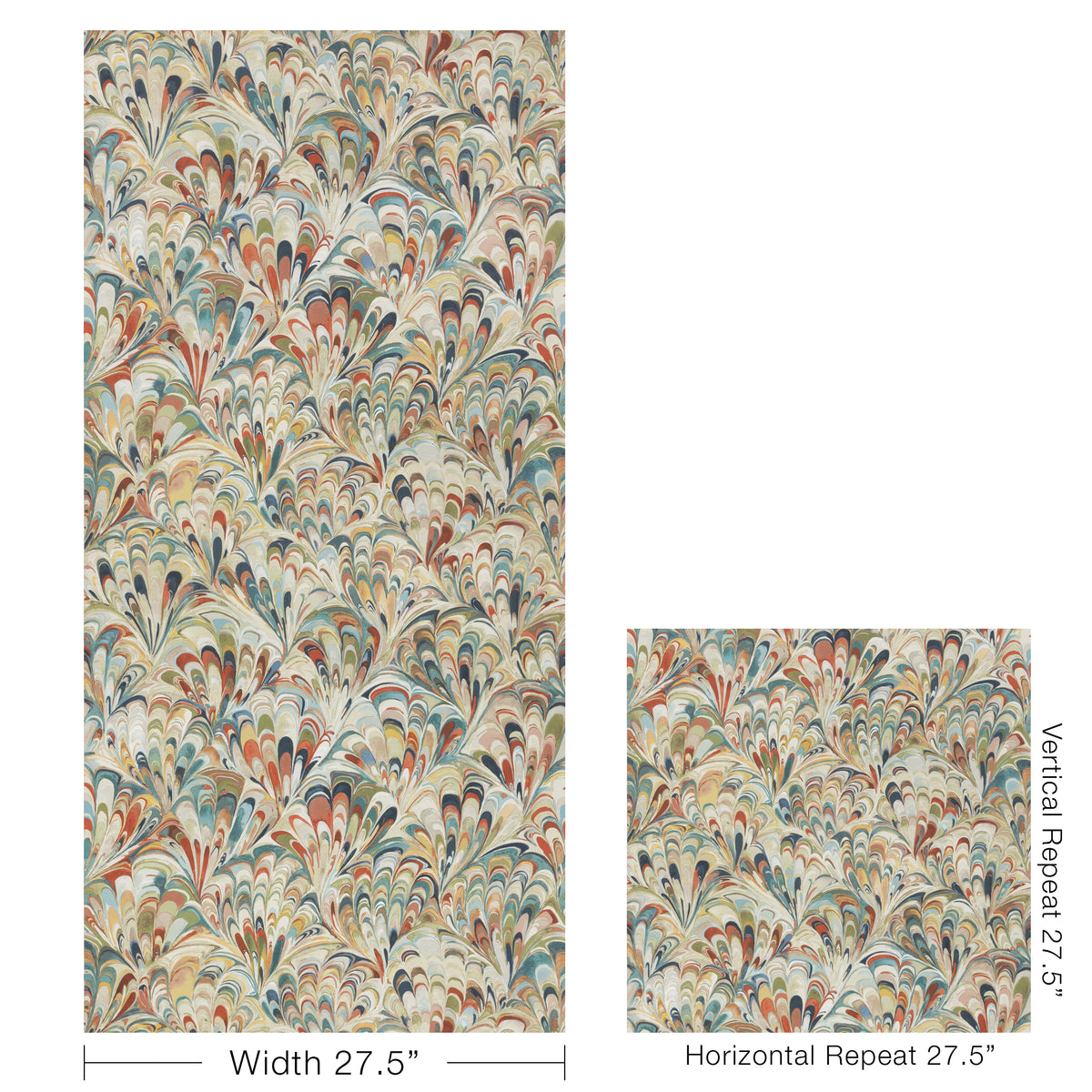 Ellis Wallpaper in Multi color - pattern number P2025121.3524.0 - by Lee Jofa in the Whitley Hall collection