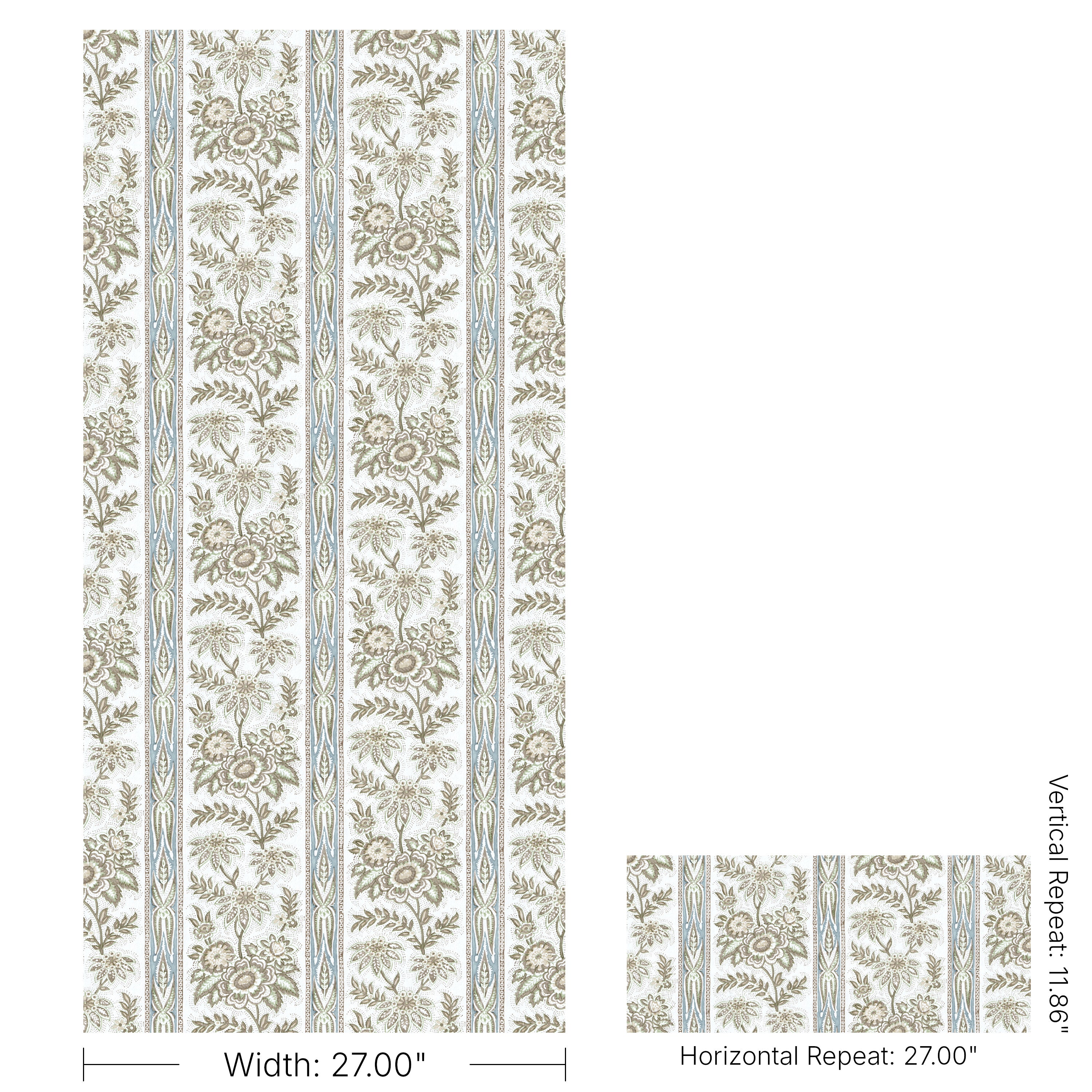 Margaux Wallpaper in moss color - pattern number P2026104.315.0 - by Lee Jofa in the Gracie Gardens collection