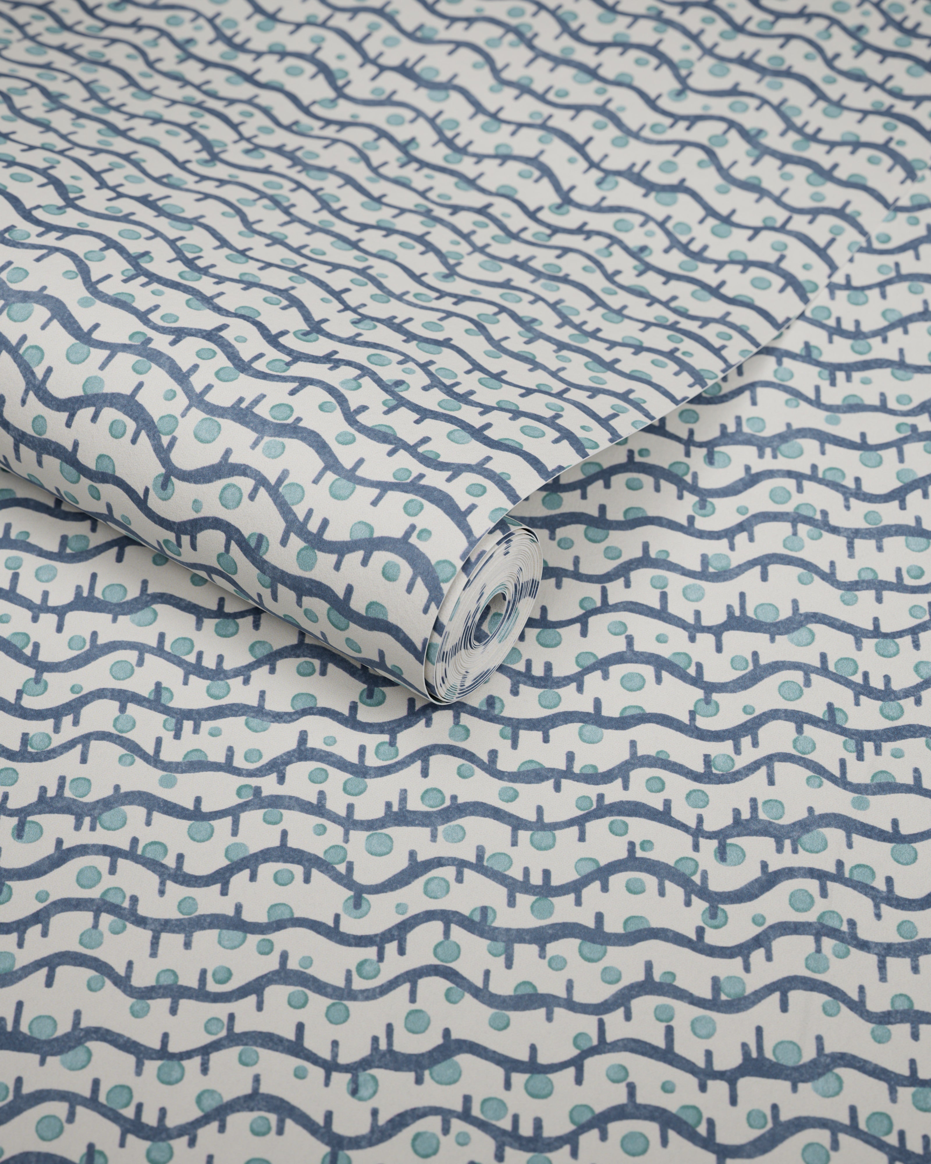 Seedling Wallpaper in ocean color - pattern number P2026105.513.0 - by Lee Jofa in the Gracie Gardens collection