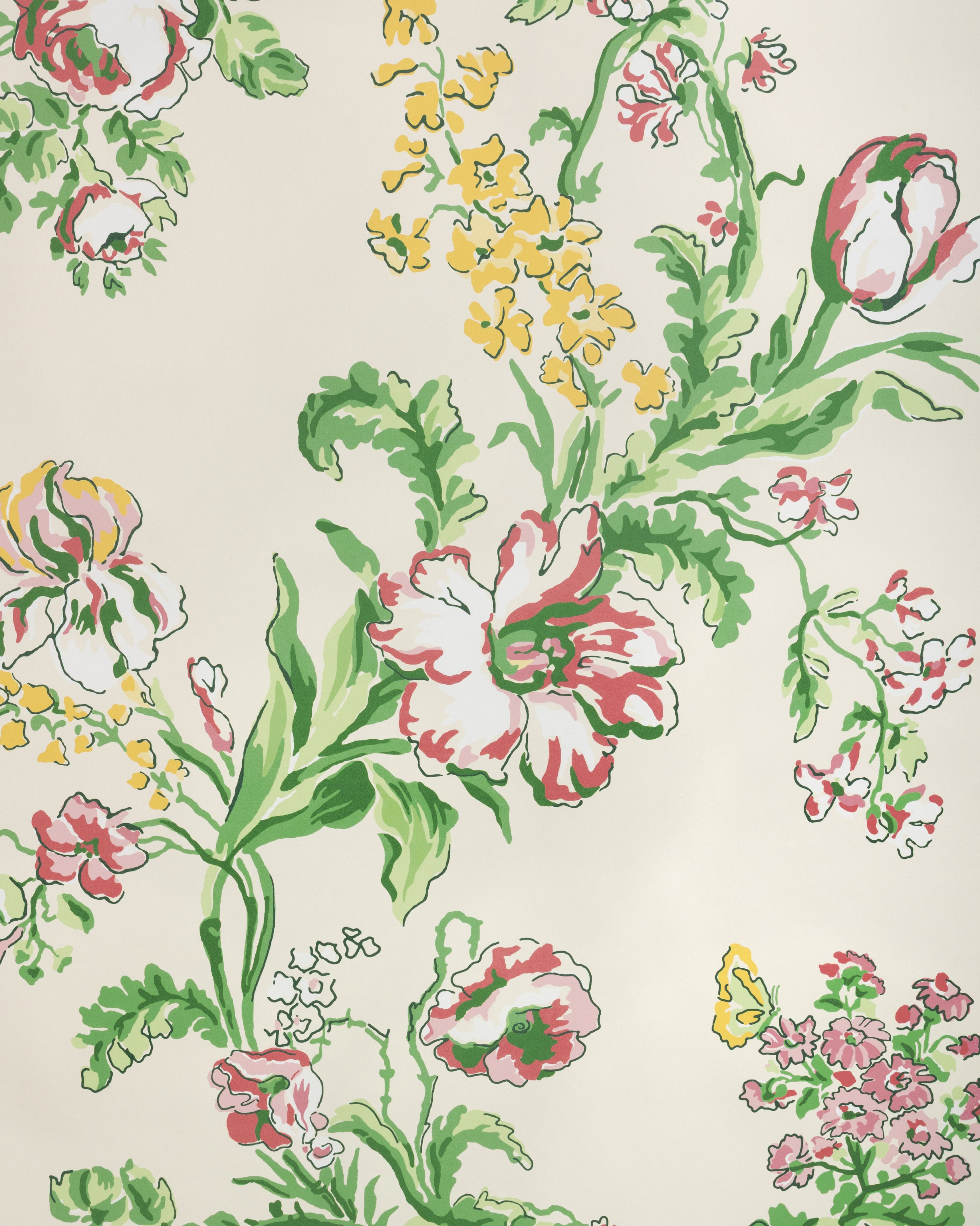 Maintenon Wallpaper in spring color - pattern number P8025106.73.0 - by Brunschwig and Fils in the Jardin De Maclot collection