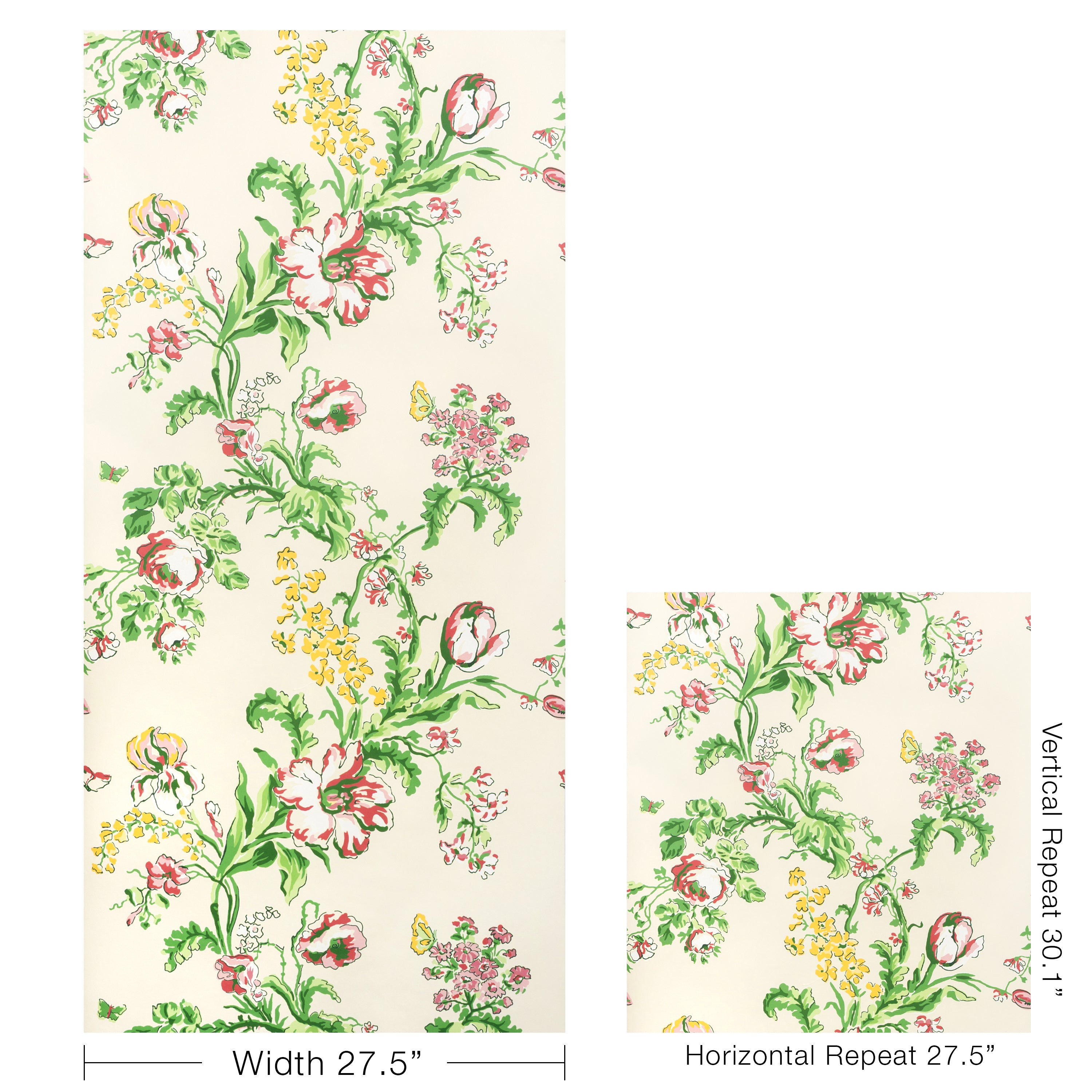 Maintenon Wallpaper in spring color - pattern number P8025106.73.0 - by Kravet in the Jardin De Maclot collection